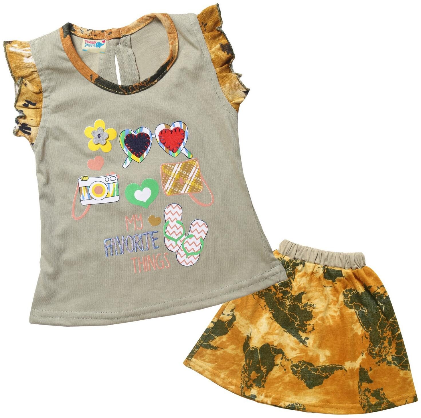 

TOONYPORT Baby girl Top bottom set - Green