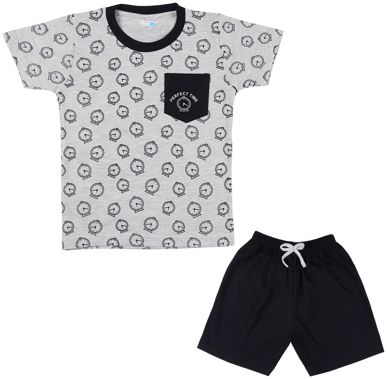 

TOONYPORT Baby boy Top bottom set - Grey