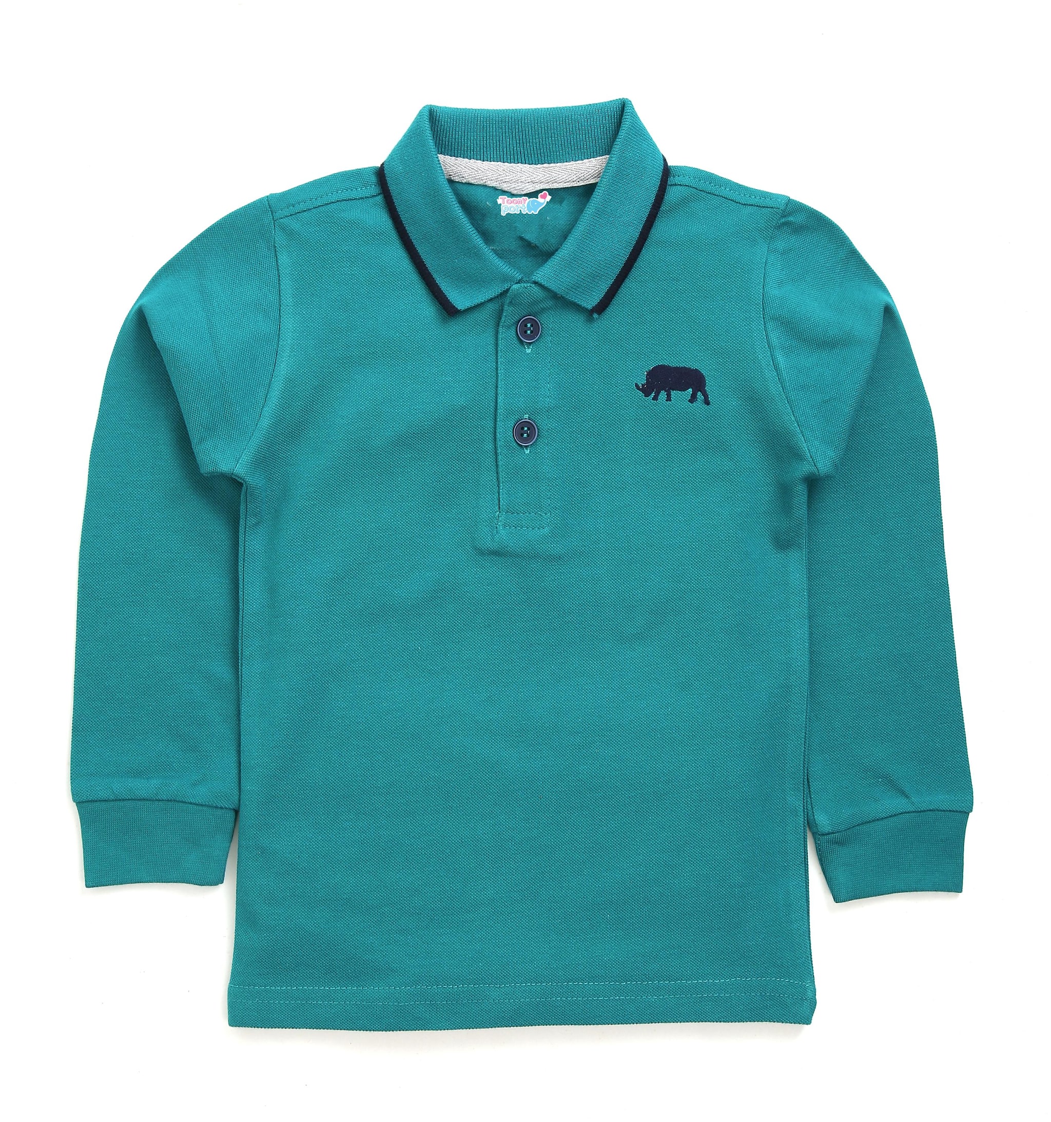 

TOONYPORT Boy Cotton blend Solid T-shirt - Green