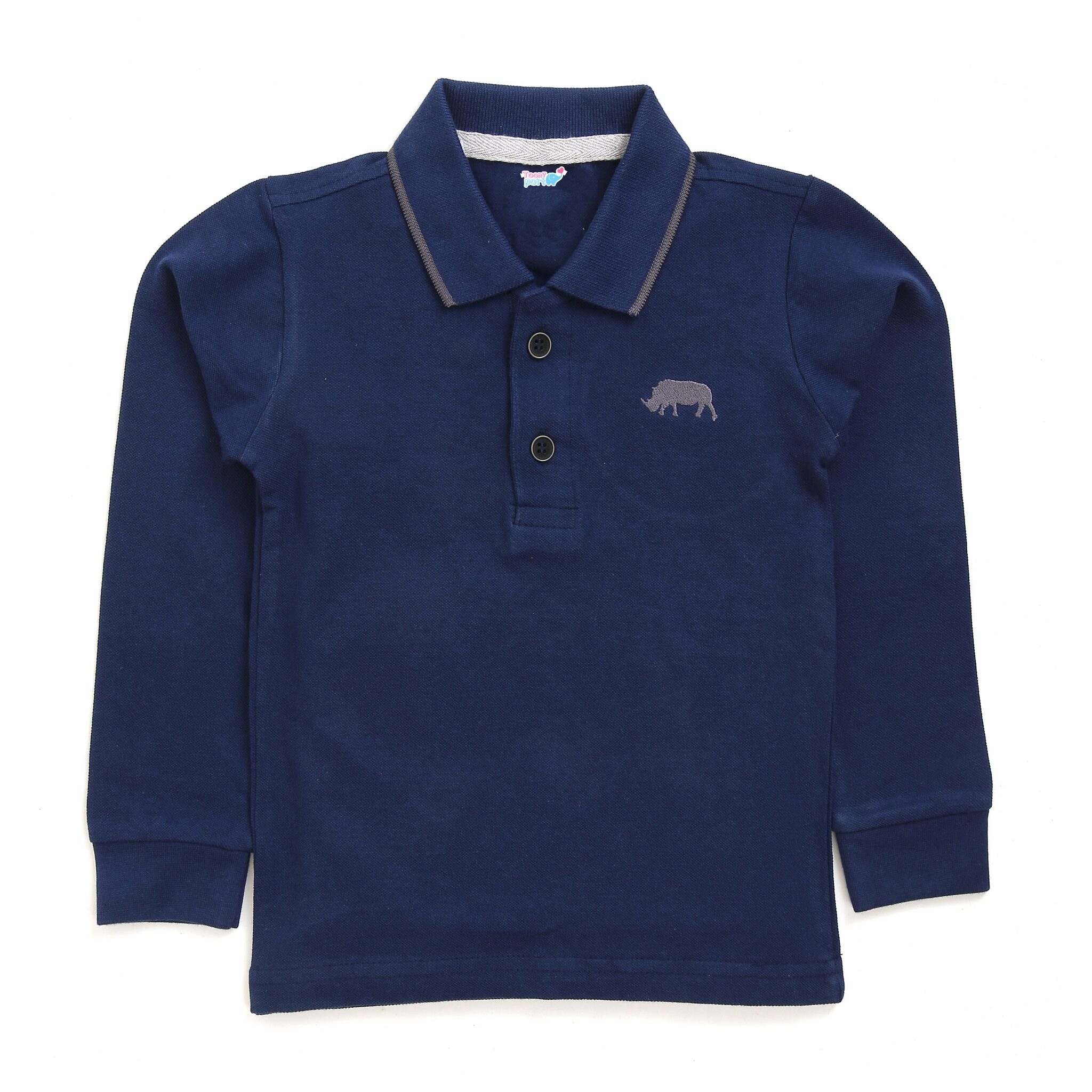 

TOONYPORT Cotton Solid T shirt for Baby Boy - Blue