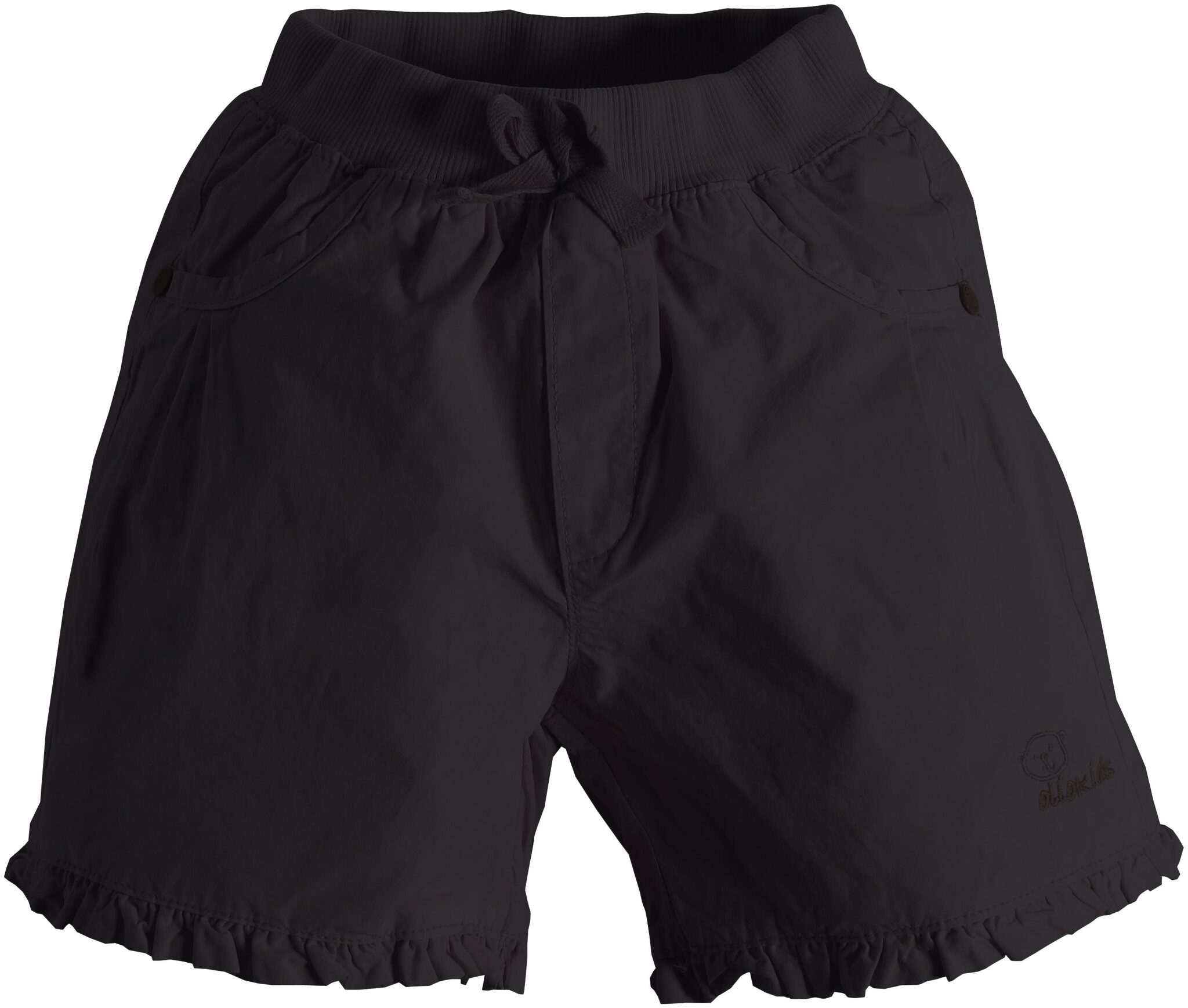 

TOONYPORT Girl Cotton blend Printed Regular shorts - Black