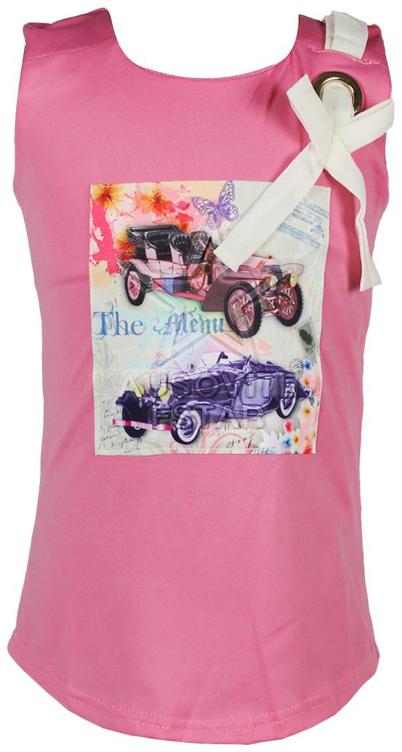 

TOONYPORT Cotton blend Printed Top for Baby Girl - Pink