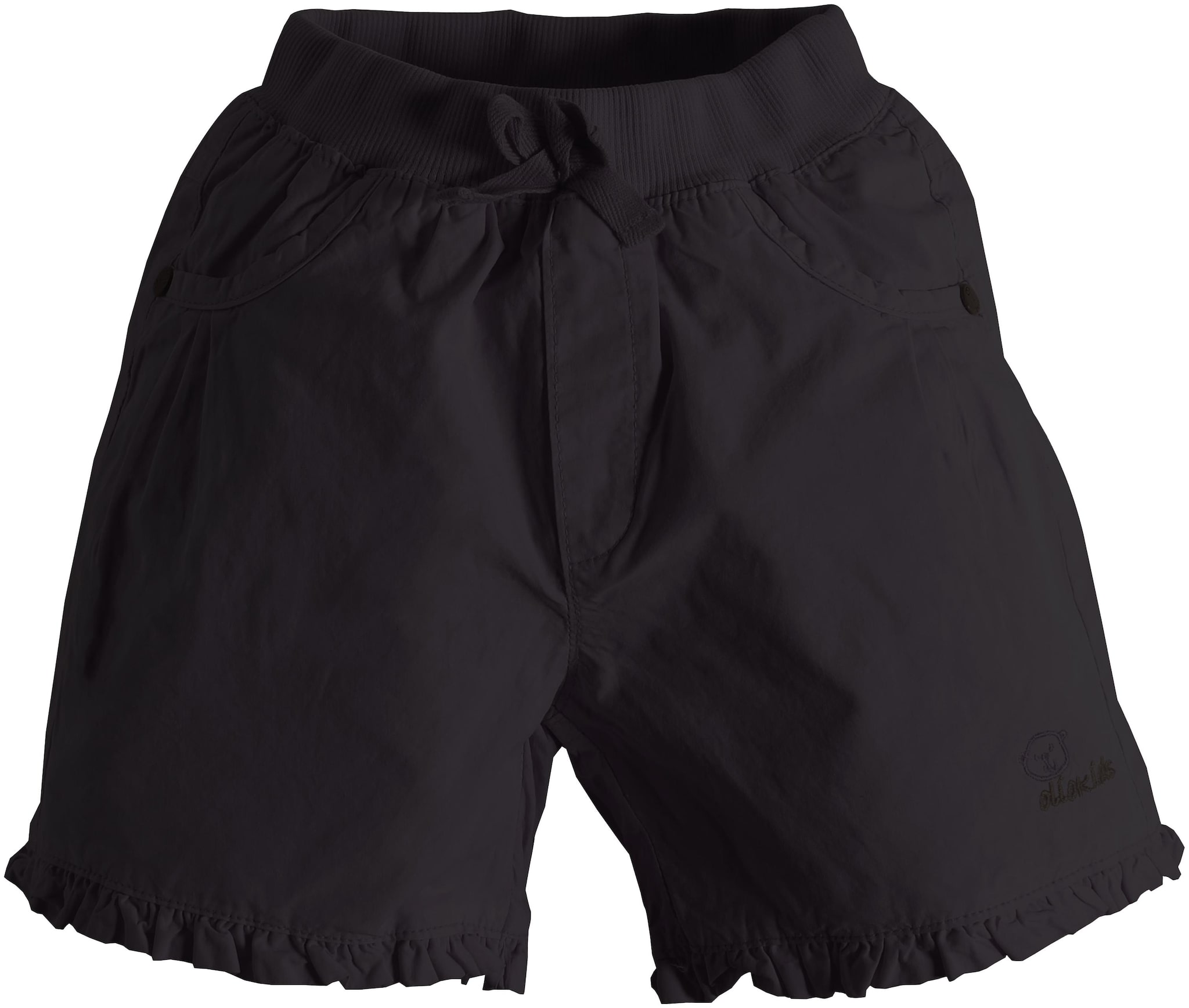 

TOONYPORT Girl Cotton blend Printed Regular shorts - Black
