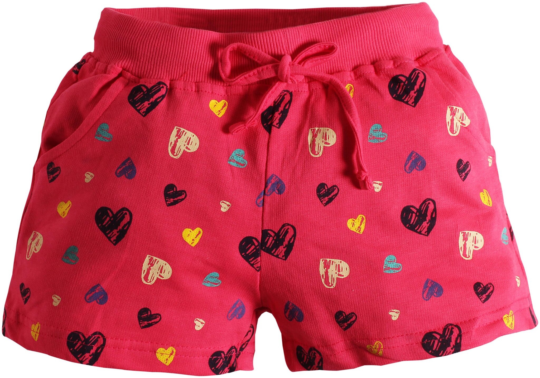 

TOONYPORT Girl Cotton blend Printed Regular shorts - Pink