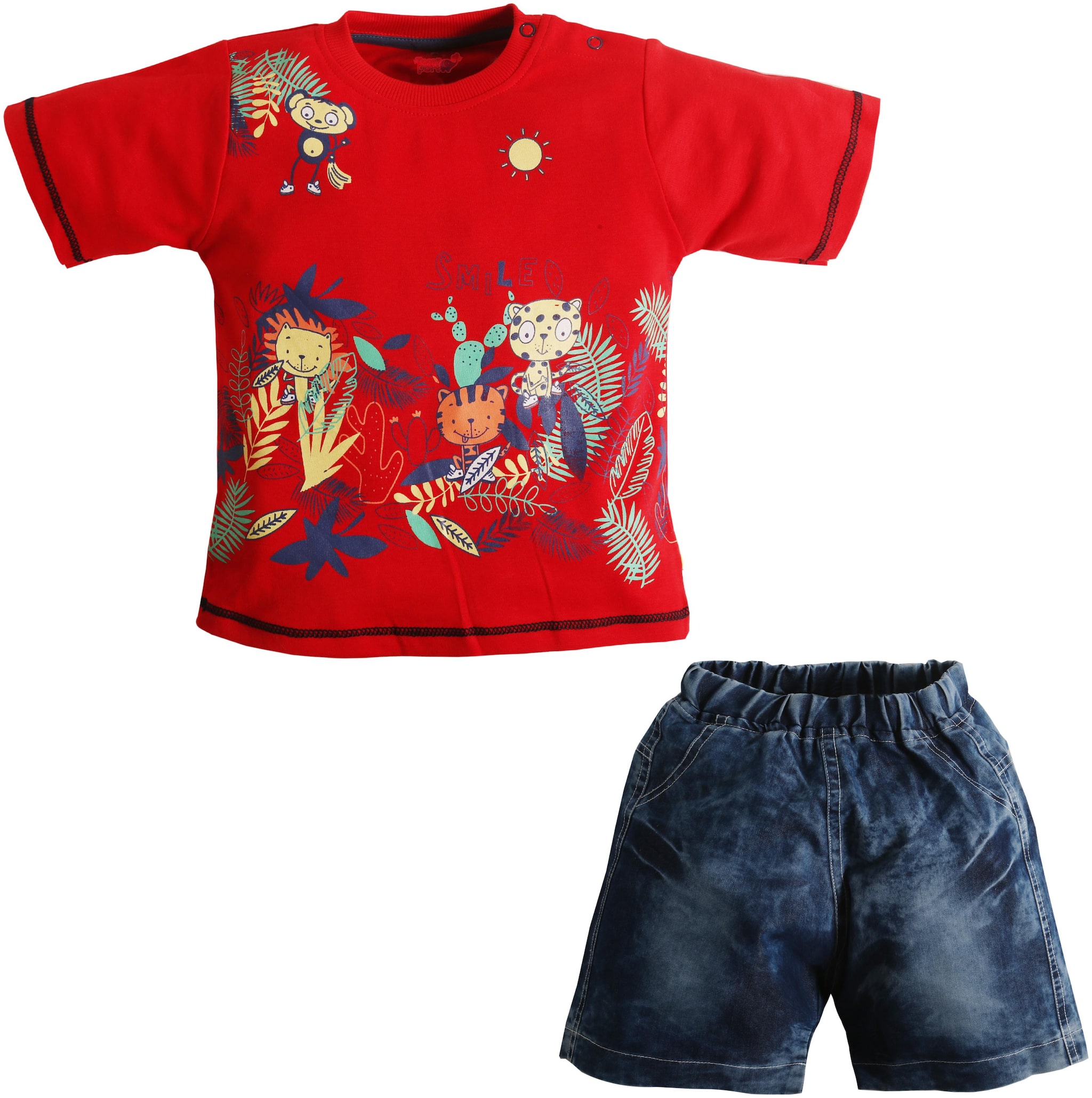 

TOONYPORT Baby boy Top bottom set - Multi