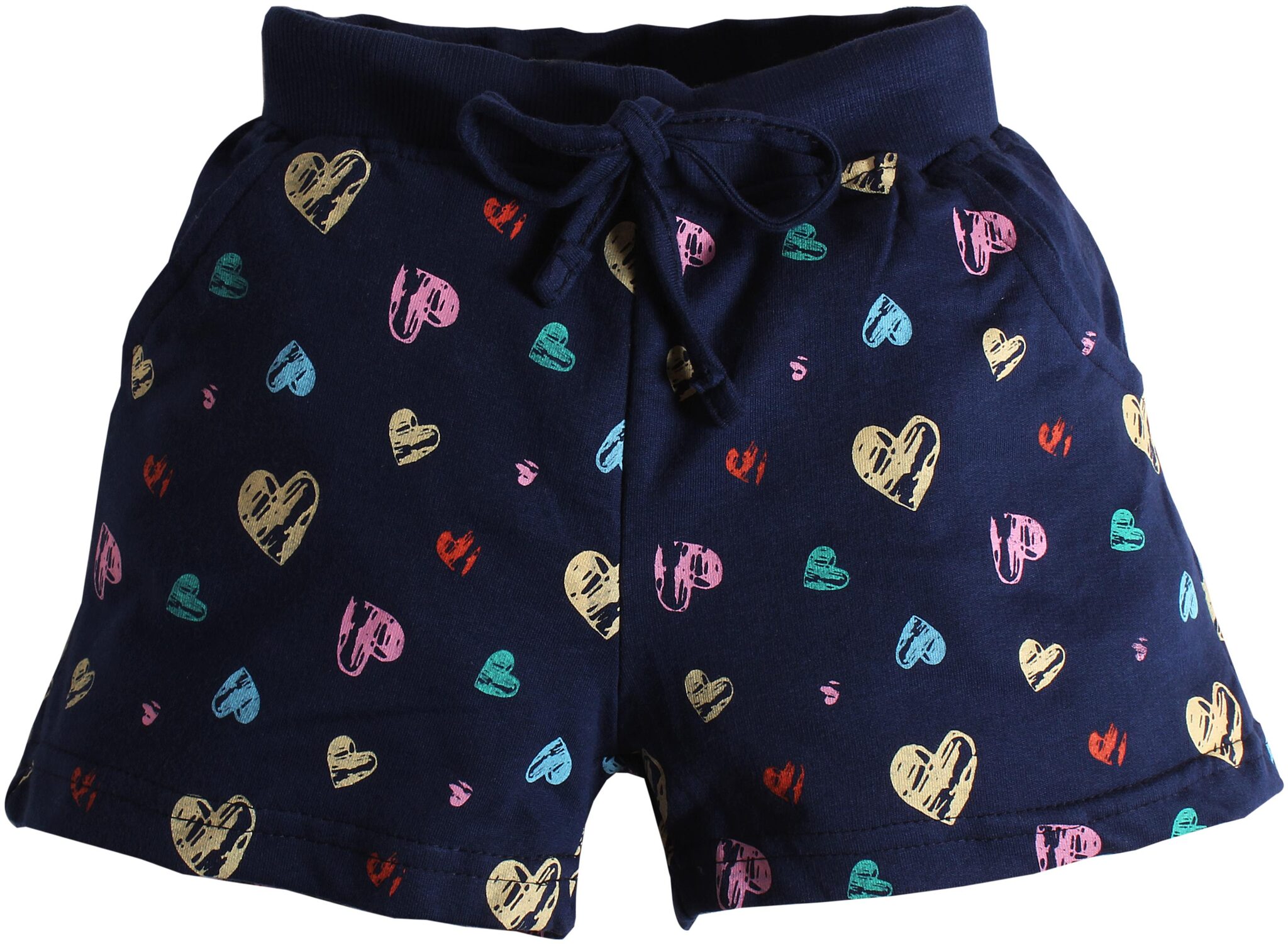 

TOONYPORT Girl Cotton blend Printed Regular shorts - Blue