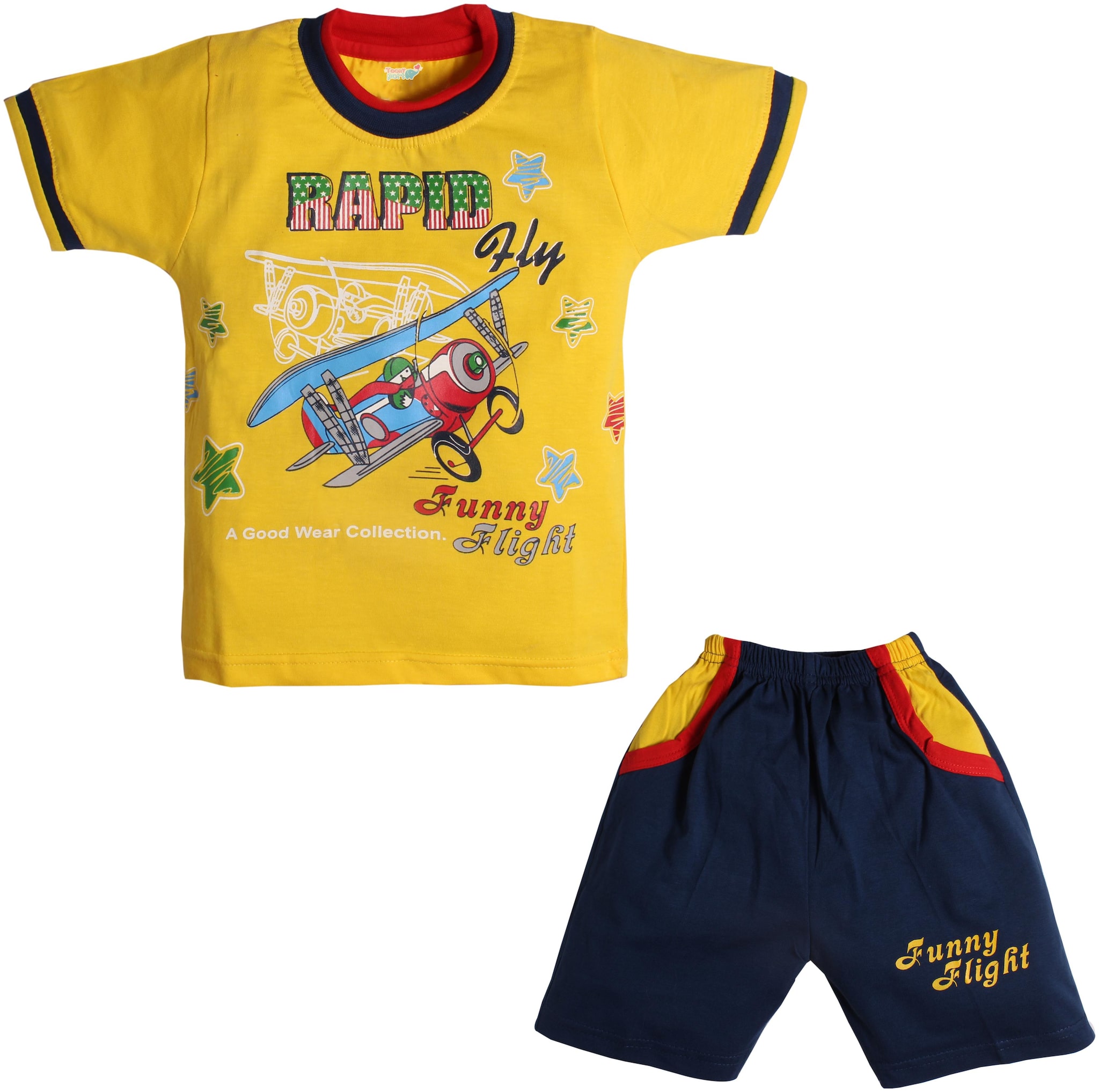 

TOONYPORT Baby boy Top bottom set - Yellow