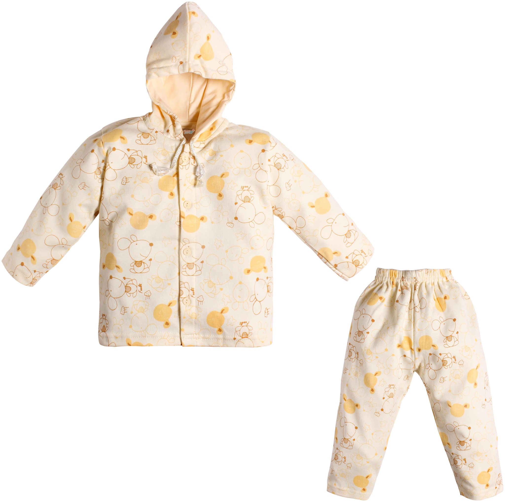 

TOONYPORT Unisex Top bottom set - Yellow