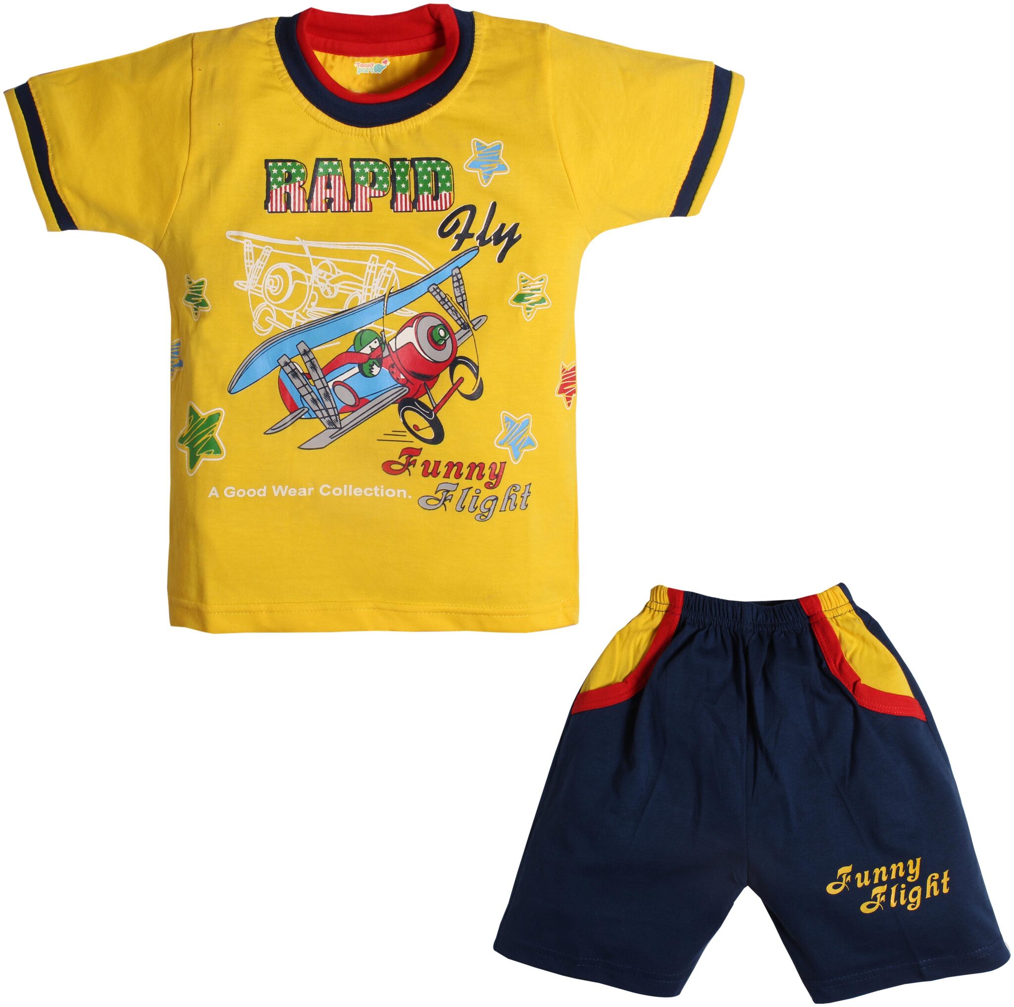 

TOONYPORT Baby boy Top bottom set - Yellow