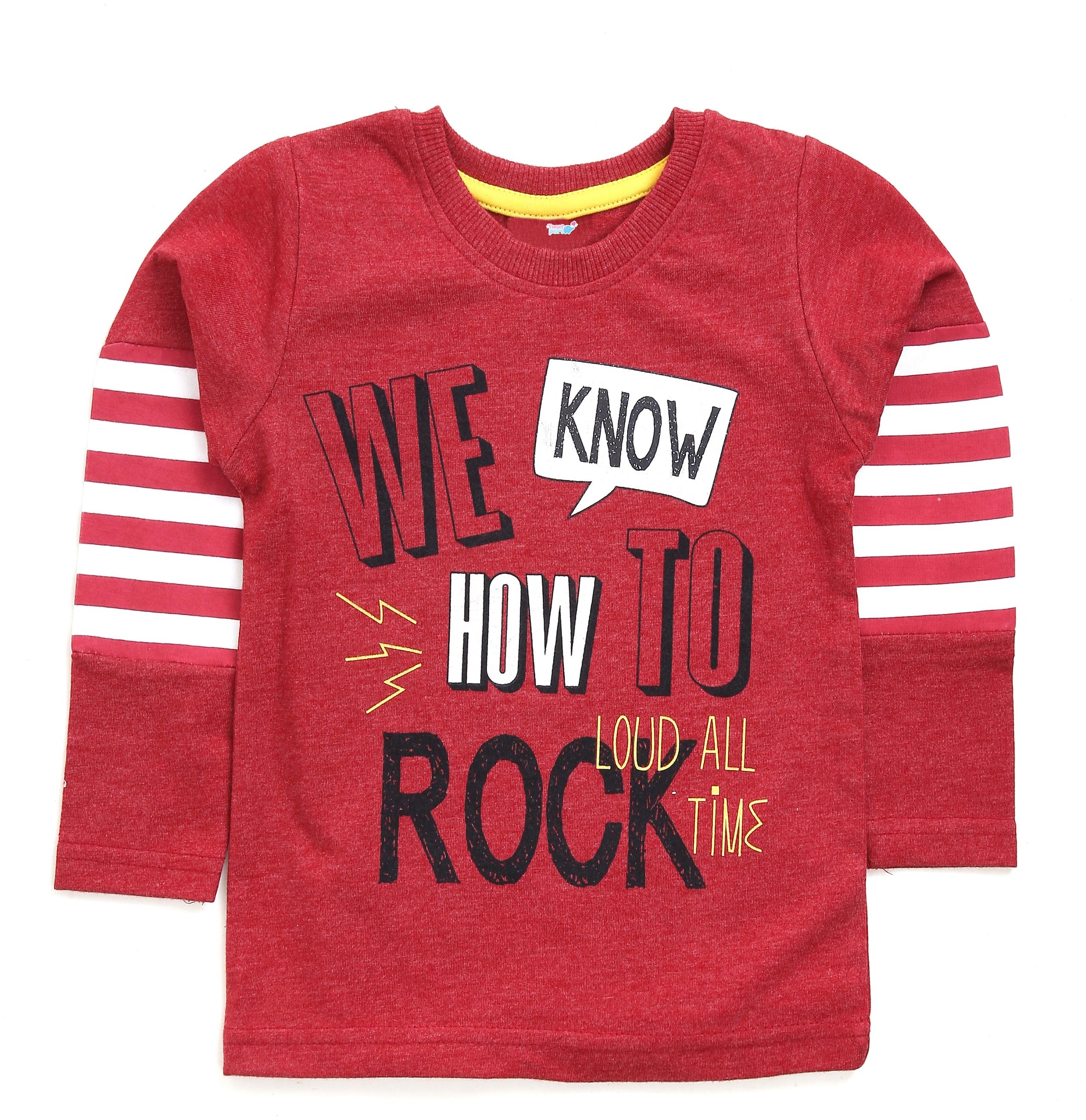 

TOONYPORT Boy Cotton blend Printed T-shirt - Maroon