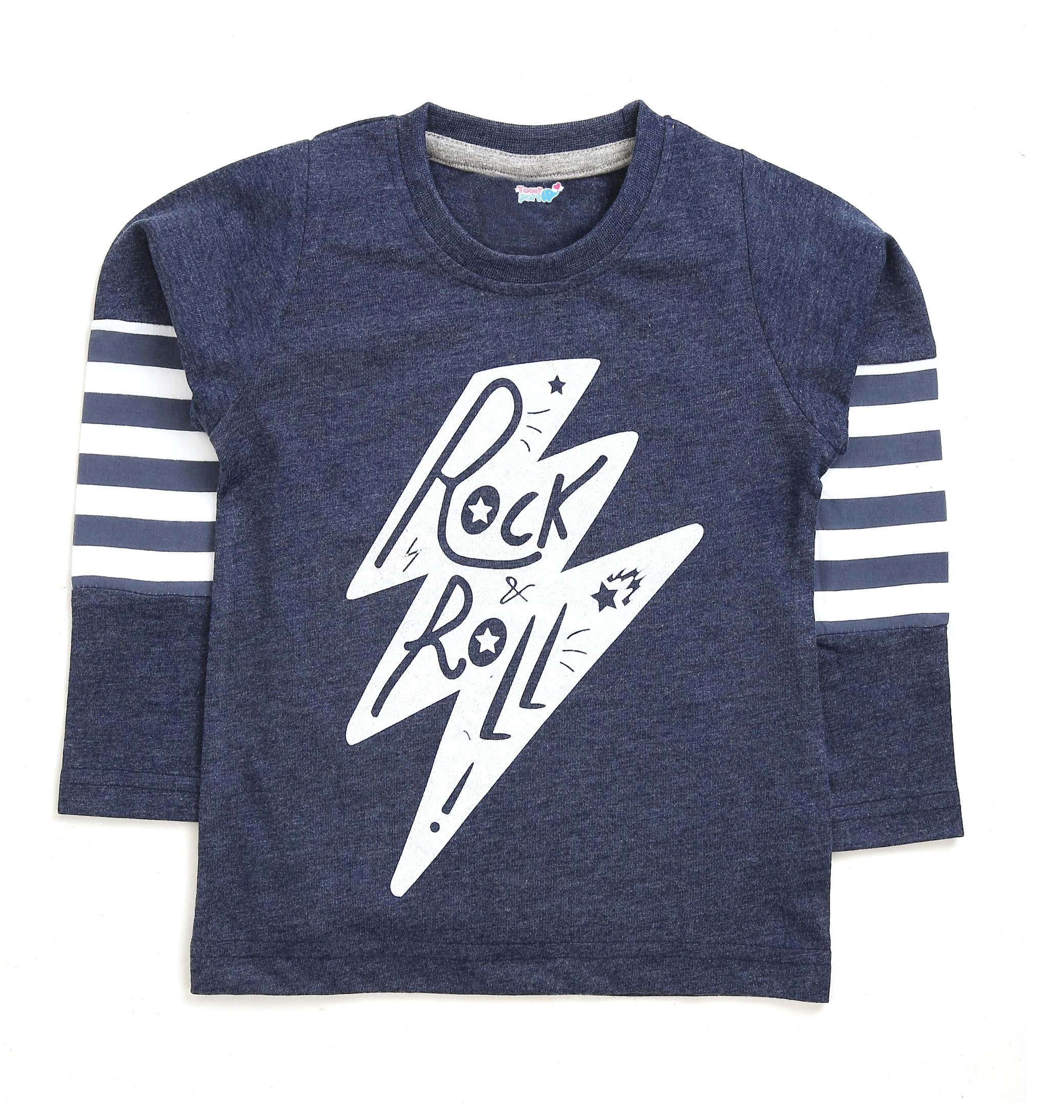 

TOONYPORT Boy Cotton blend Printed T-shirt - Blue