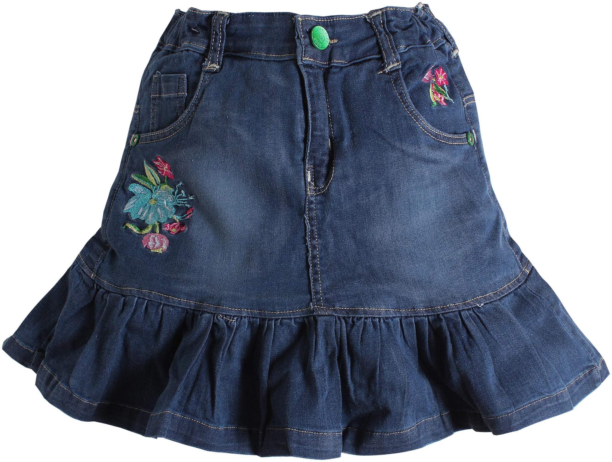 

TOONYPORT Baby girl Denim Solid Skirt - Blue