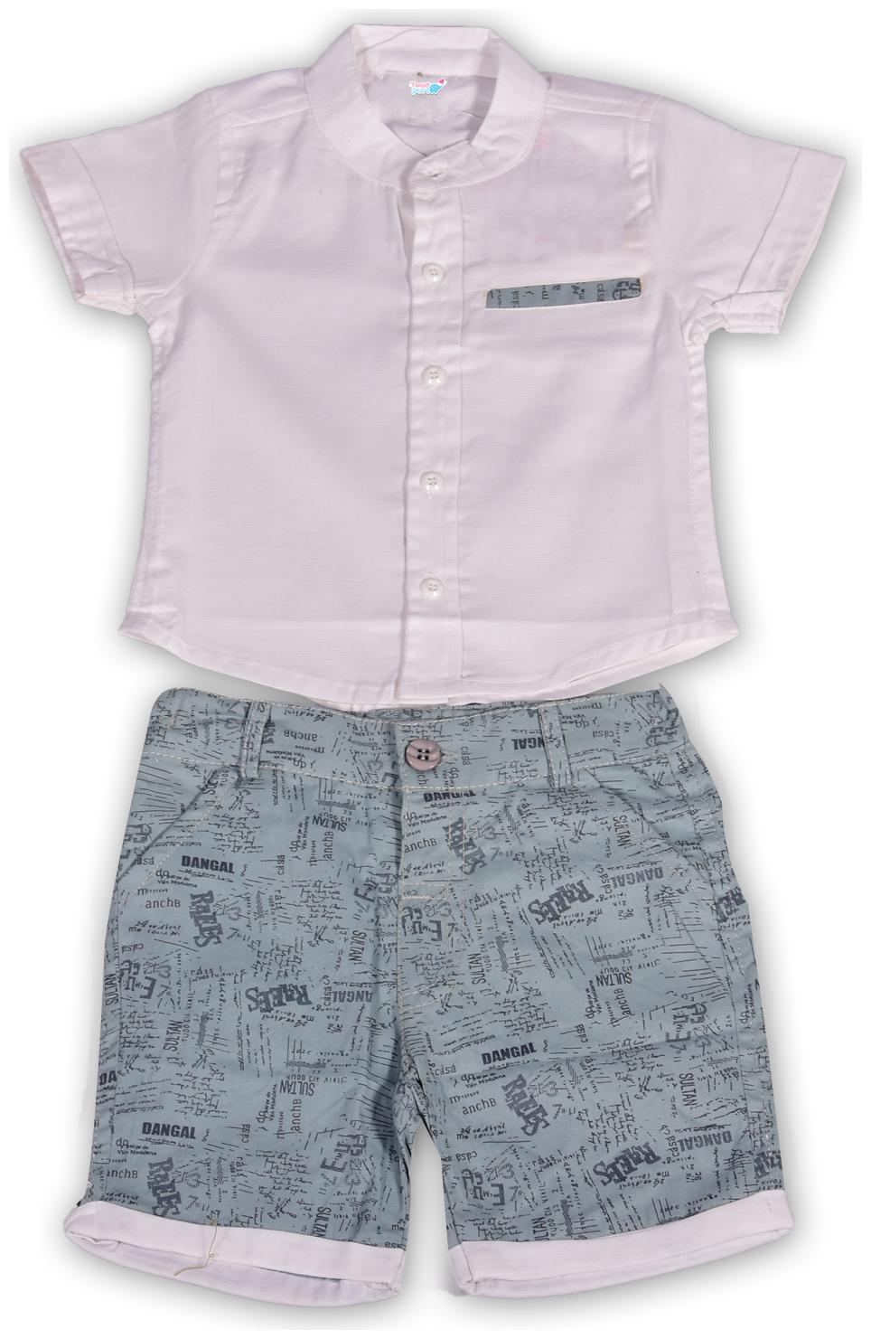 

TOONYPORT Baby boy Top bottom set - White
