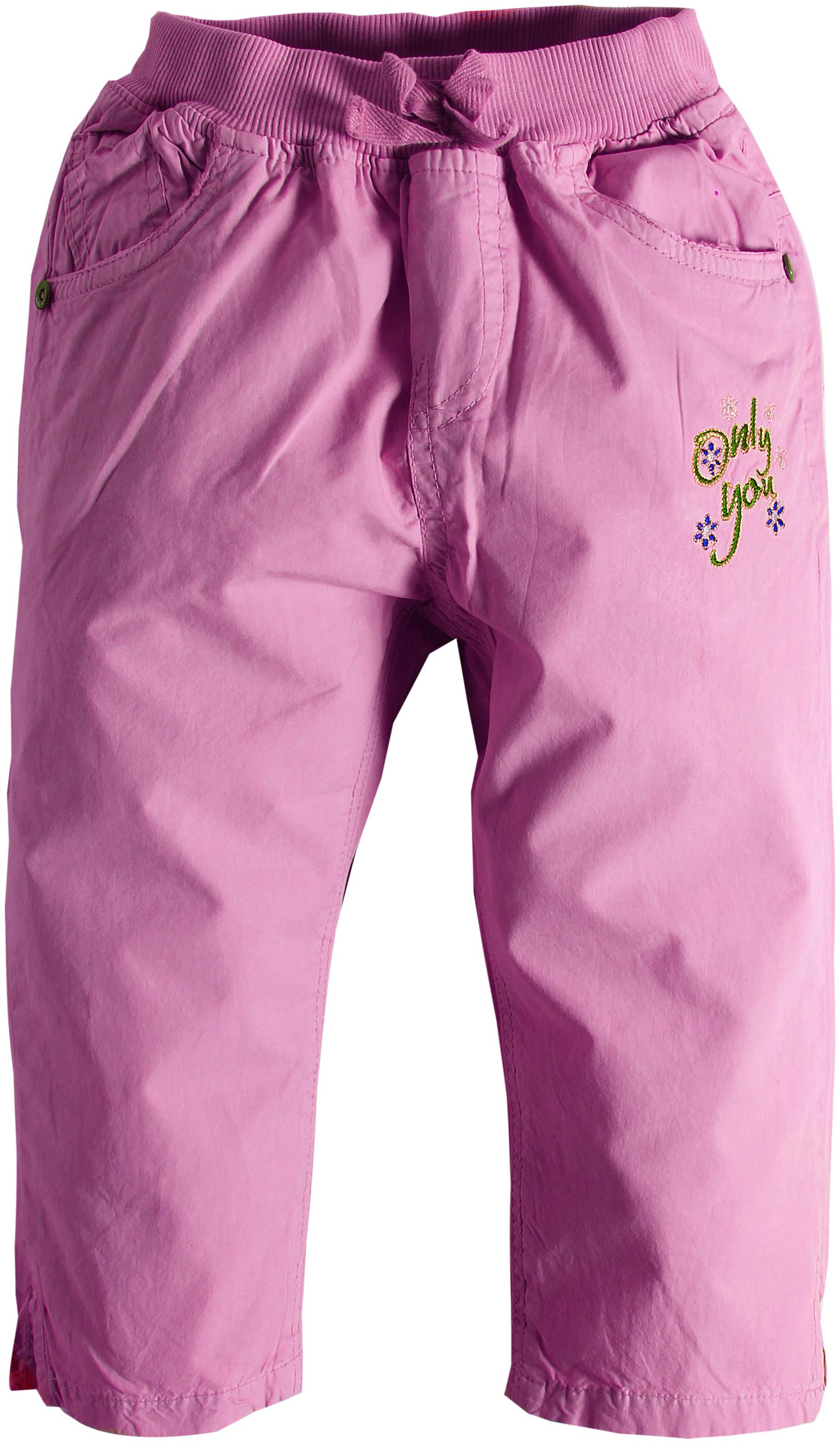 

TOONYPORT Girl Cotton blend Solid Capri - Pink