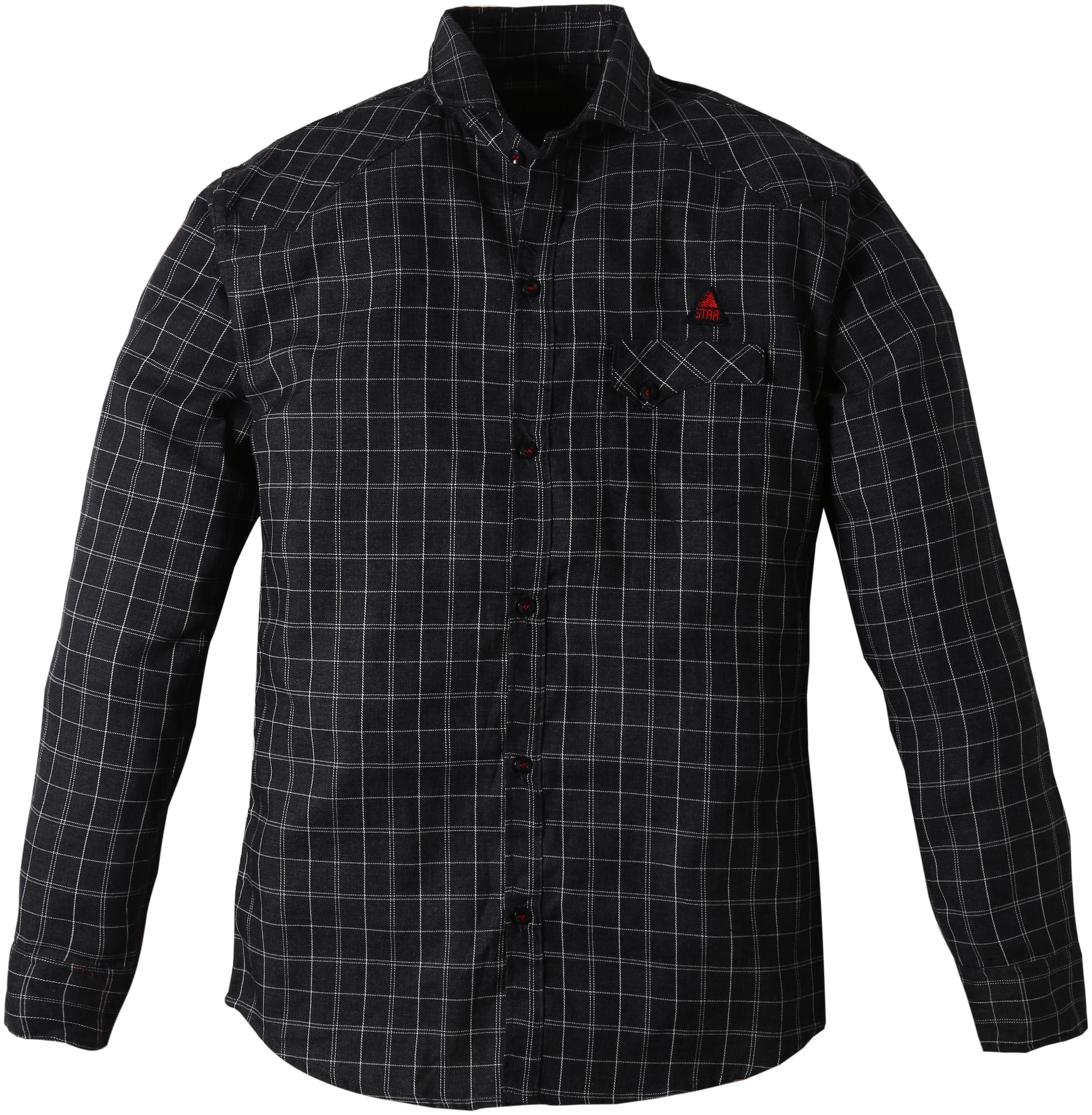 

TOONYPORT Boy Cotton blend Checked Shirt Blue