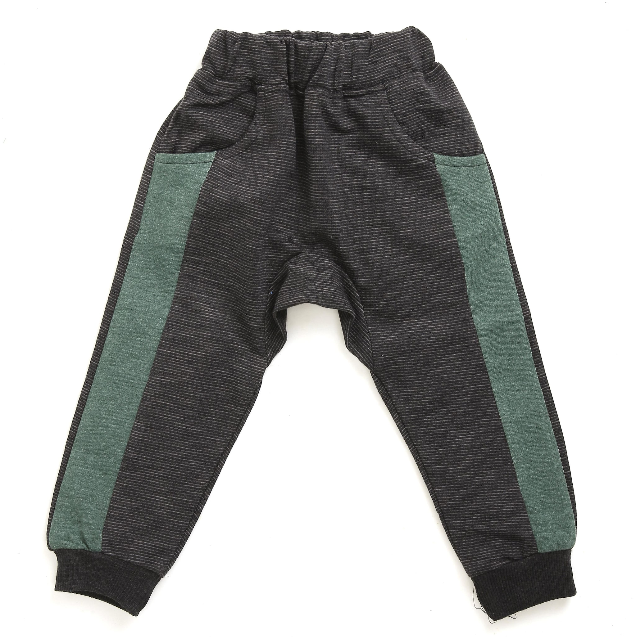 

TOONYPORT Baby boy Cotton blend Printed Trousers - Green Grey