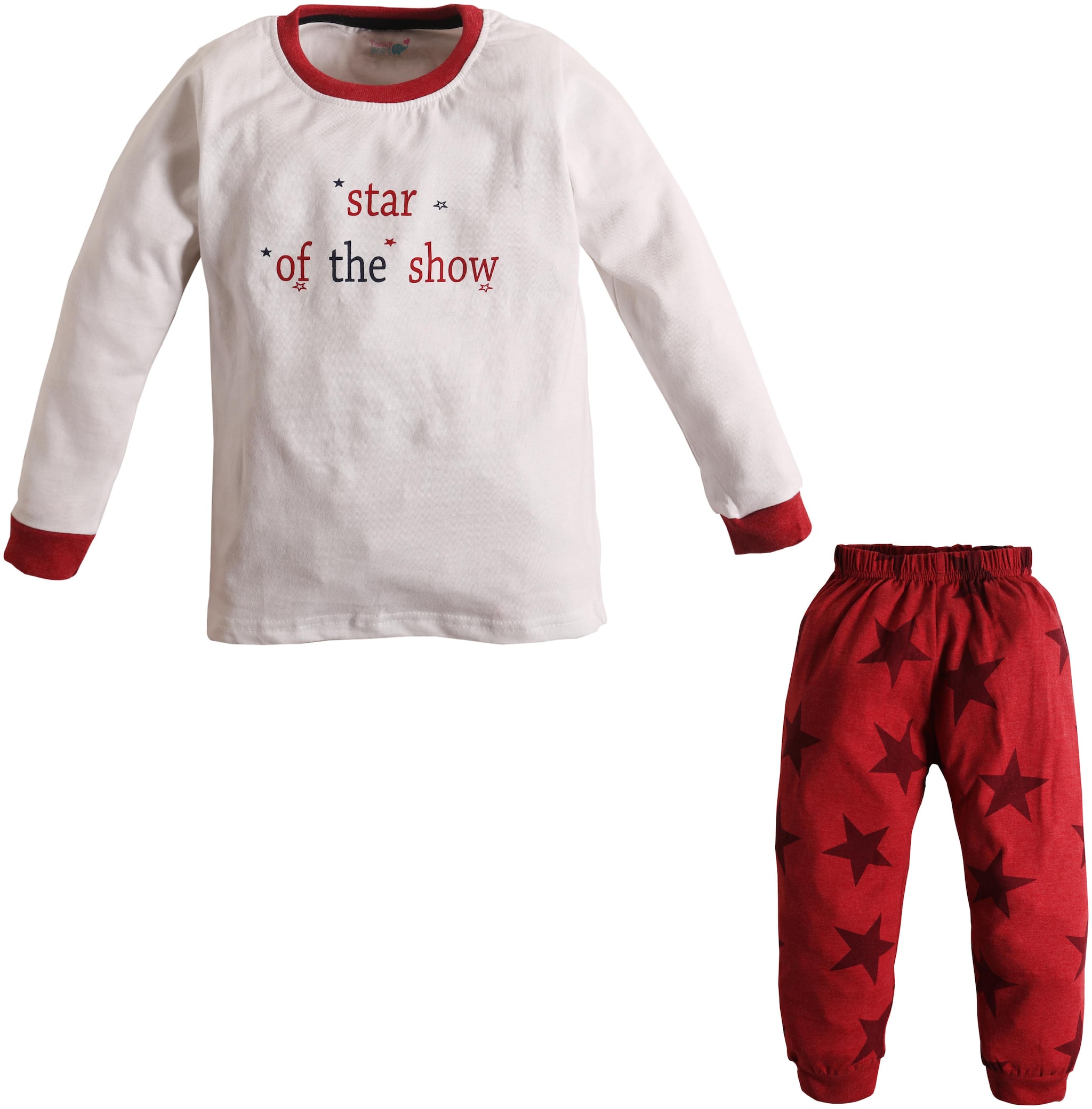 

TOONYPORT Baby boy Top bottom set - Maroon White