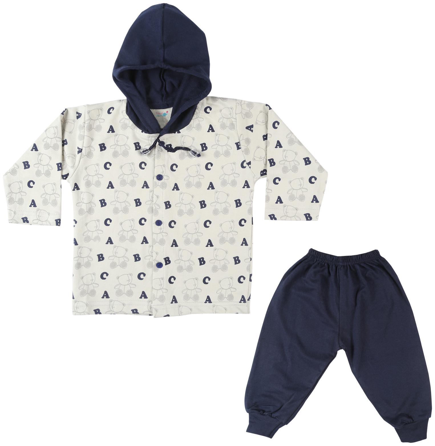

TOONYPORT Baby boy Top bottom set - Blue White
