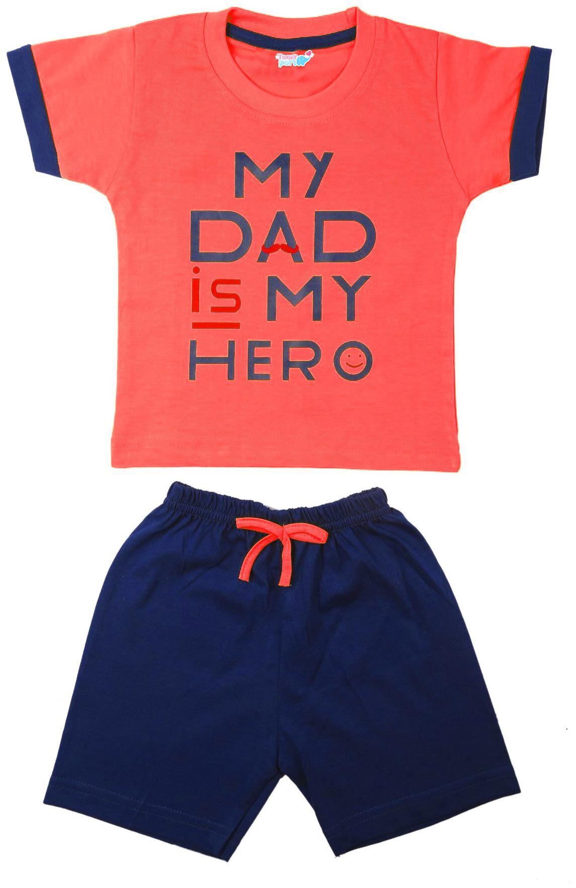 

TOONYPORT Baby boy Top bottom set - Red Blue