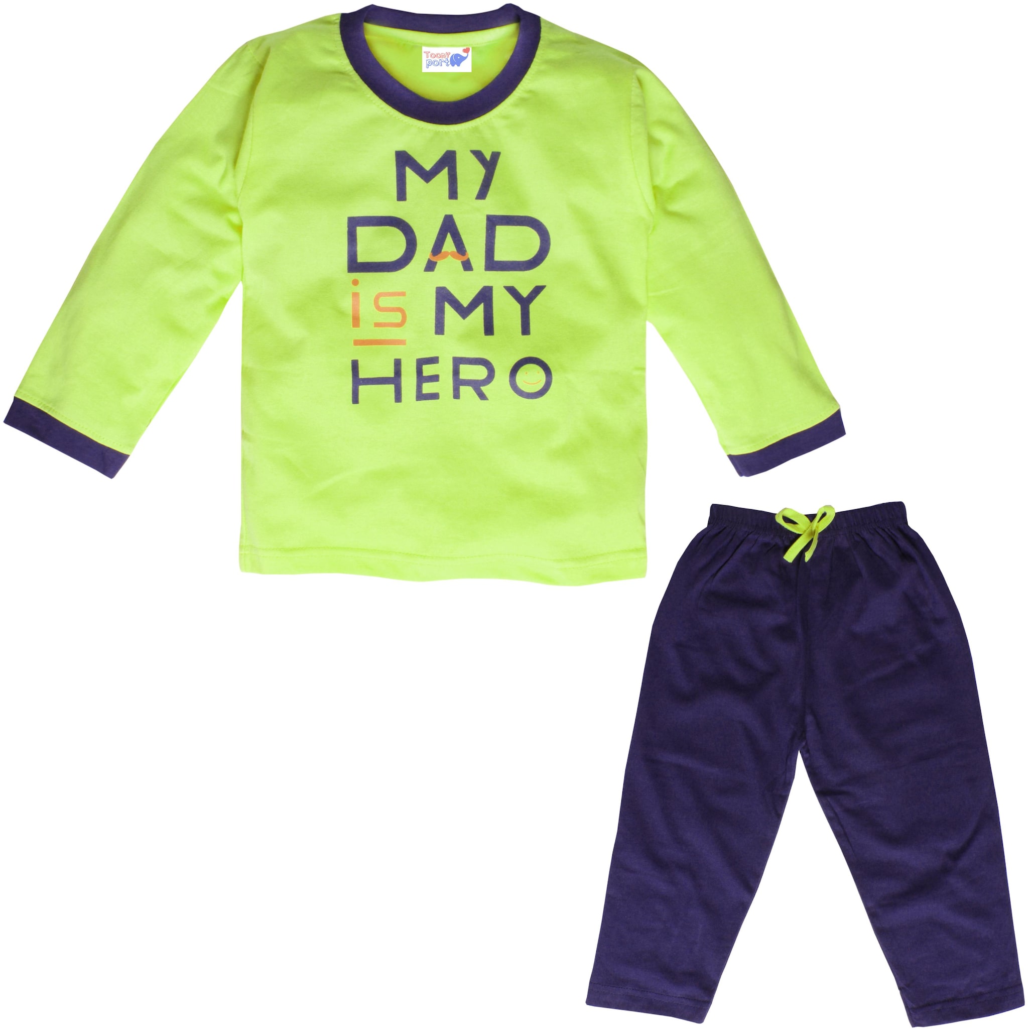 

TOONYPORT Baby boy Top bottom set - Green Blue