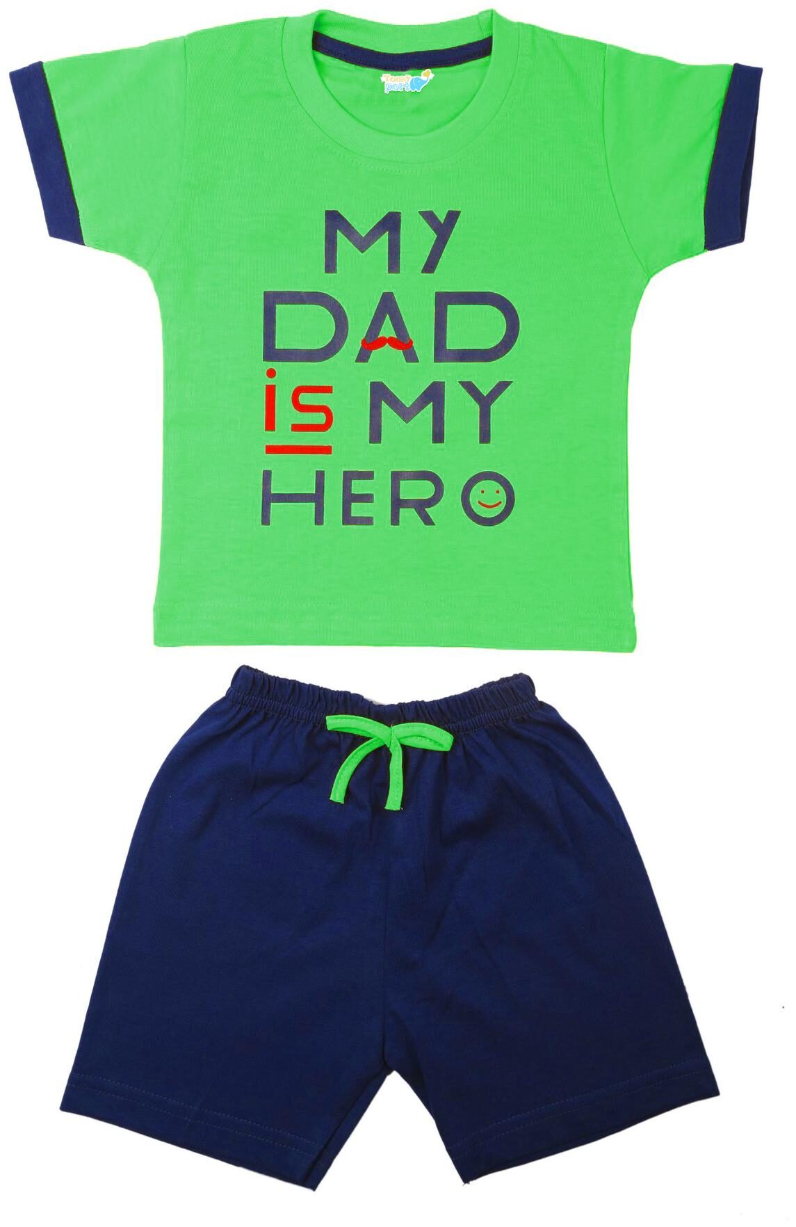 

TOONYPORT Baby boy Top bottom set - Green Blue