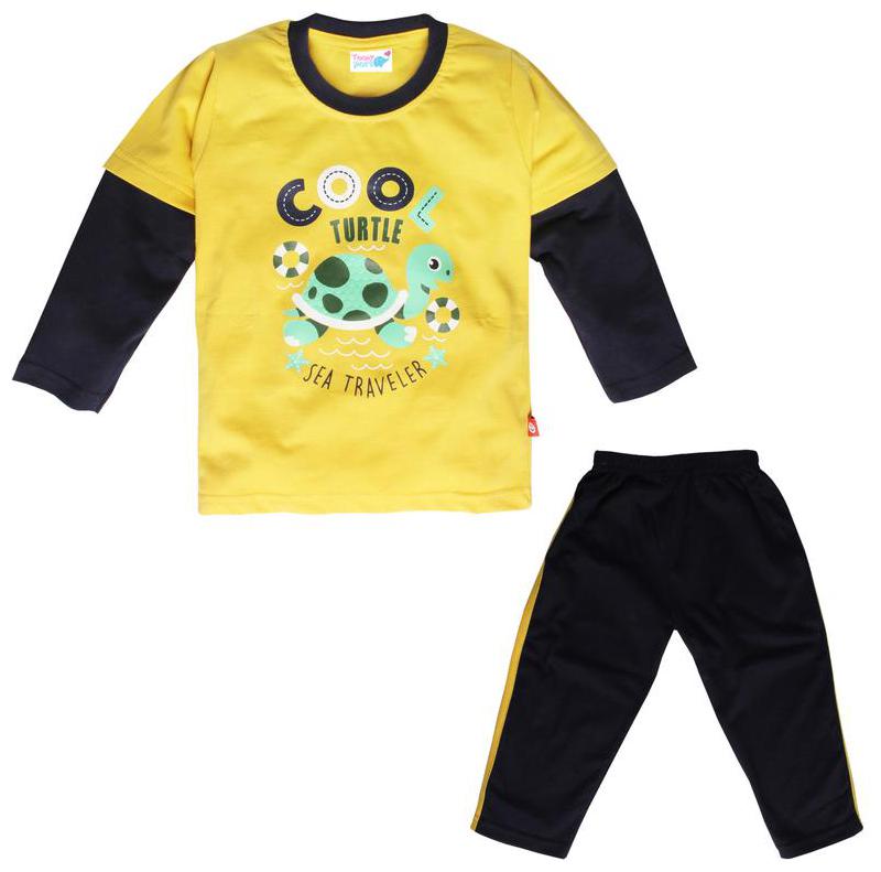 

TOONYPORT Baby boy Top bottom set - Yellow Black