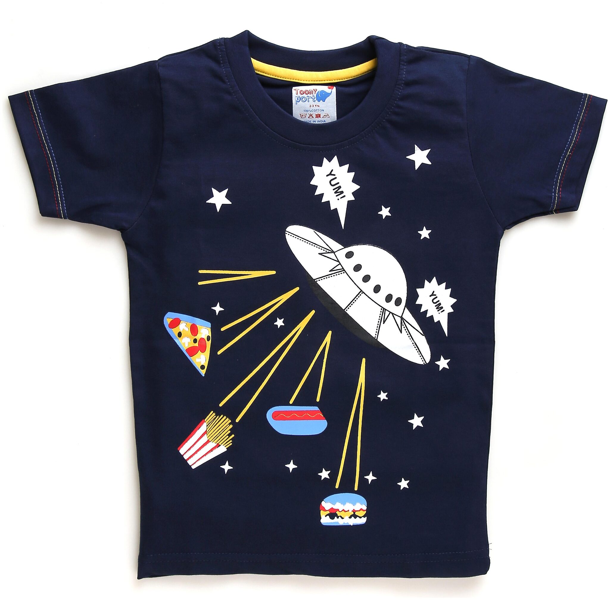

TOONYPORT Boy Cotton blend Printed T-shirt - Blue