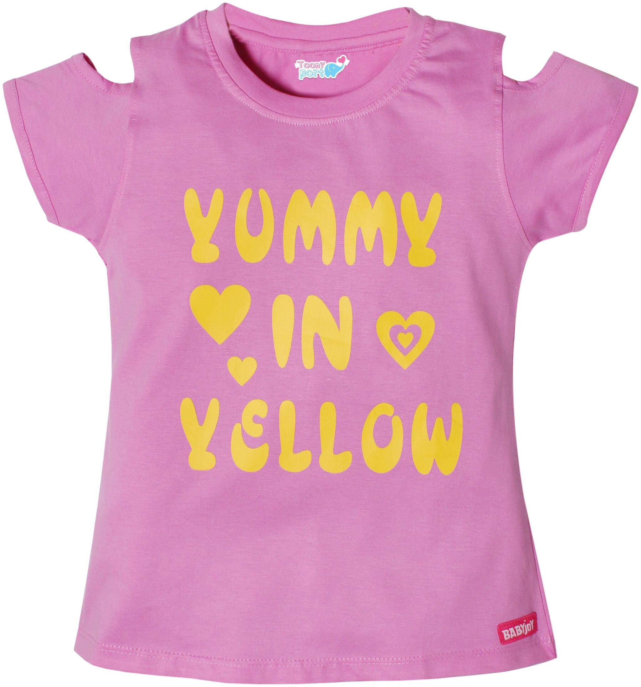 

TOONYPORT Girl Cotton blend Printed Top - Purple