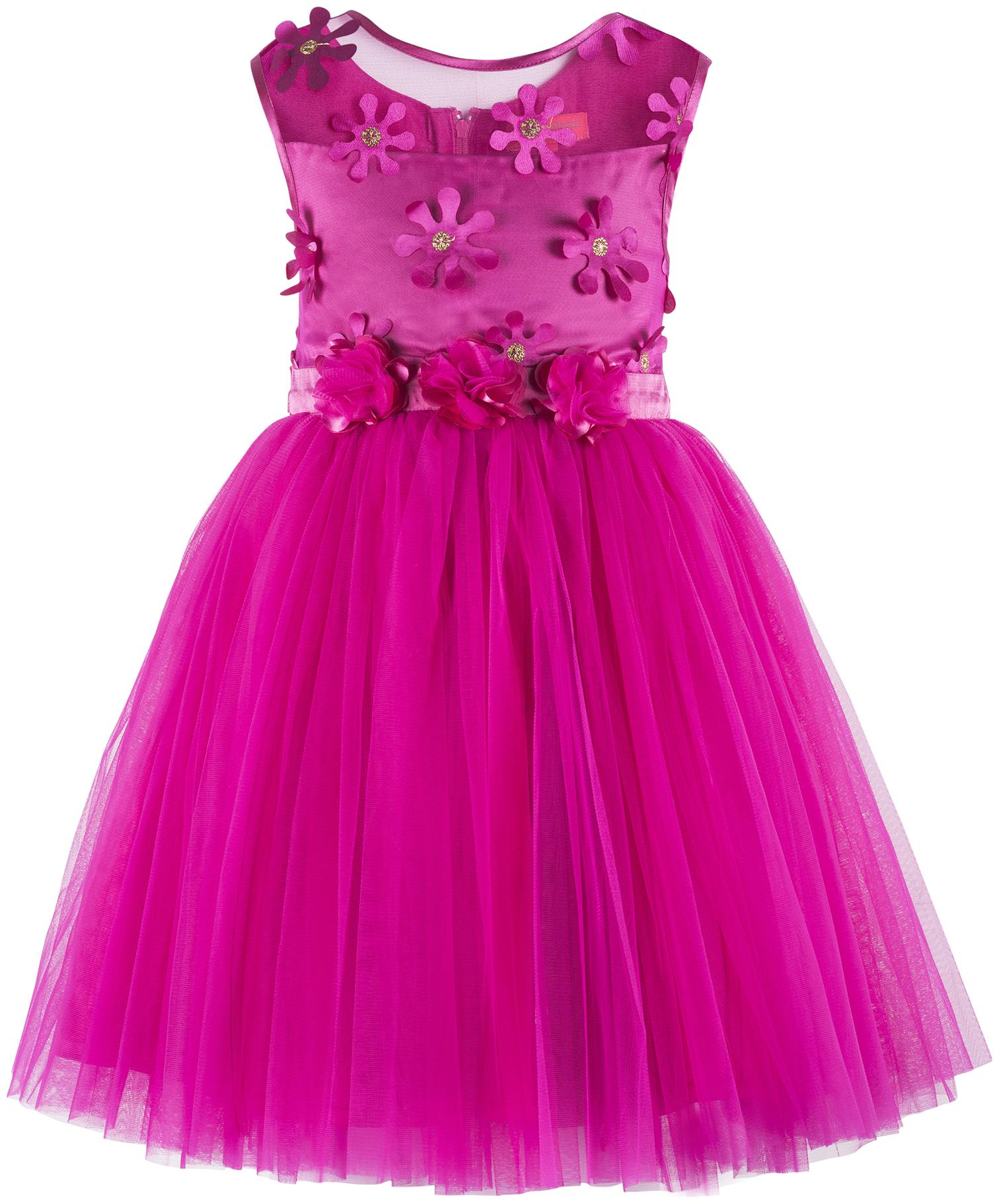 

Toy Balloon Pink Polyester Sleeveless Knee Length Princess Frock ( Pack of 1 )