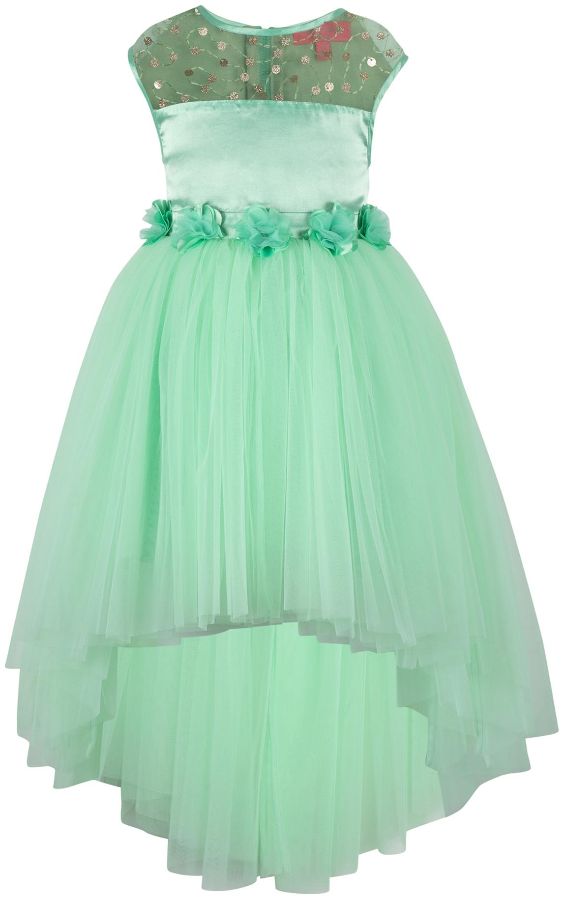 

Toy Balloon Green Net Sleeveless Knee Length Princess Frock ( Pack of 1 )