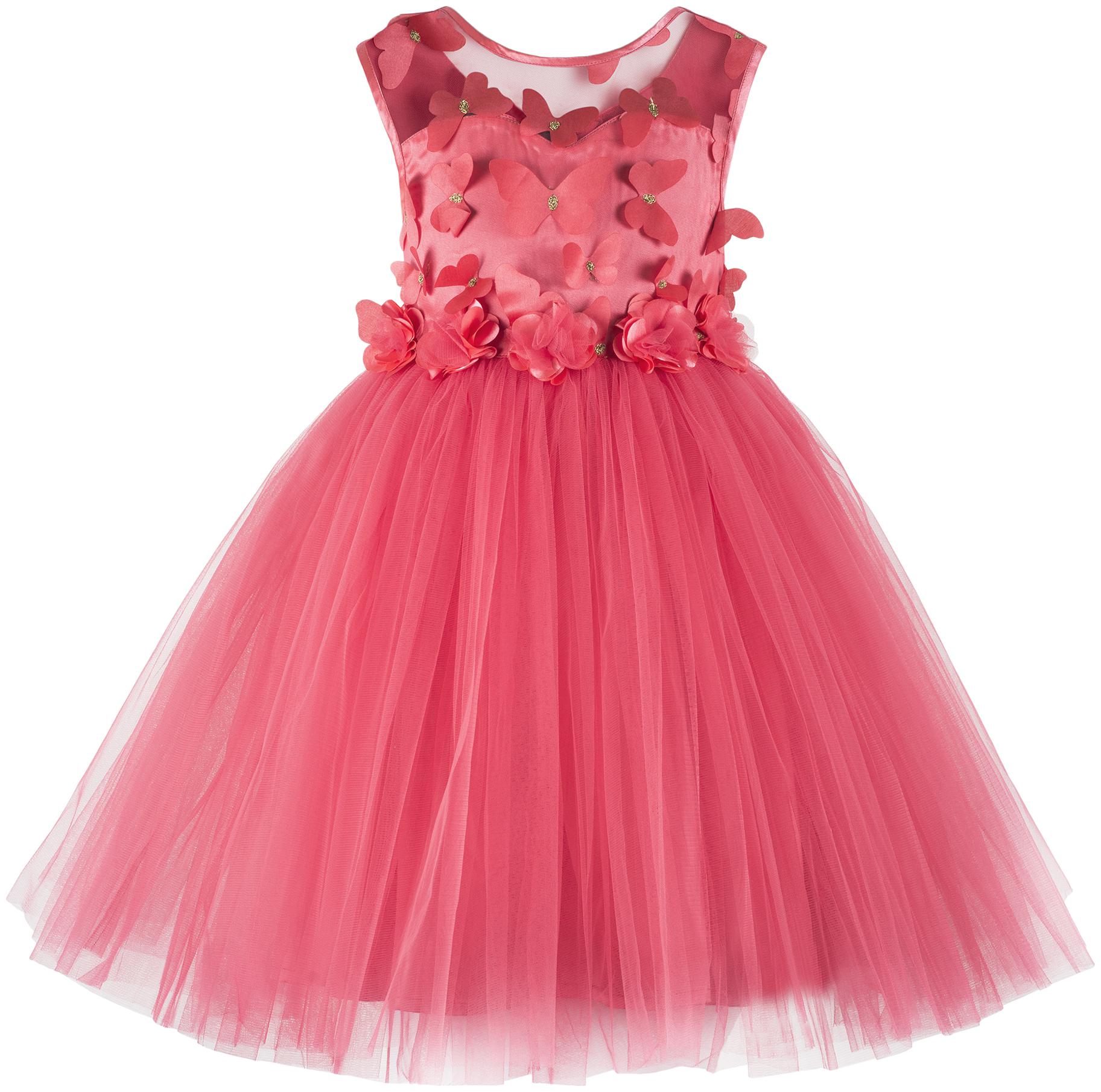 

Toy Balloon Red Polyester Sleeveless Knee Length Princess Frock ( Pack of 1 )