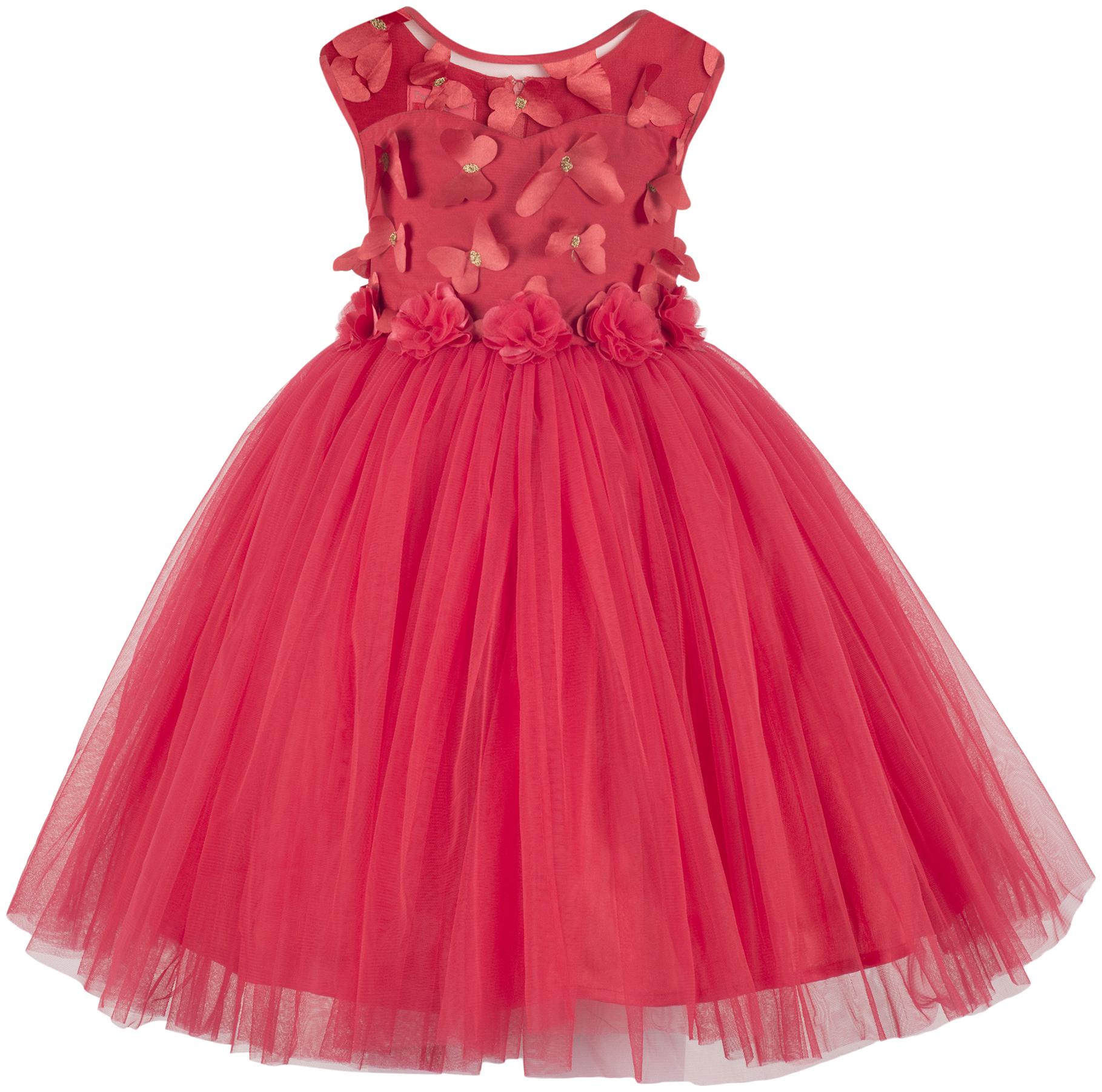 

Toy Balloon Red Polyester Sleeveless Knee Length Princess Frock ( Pack of 1 )