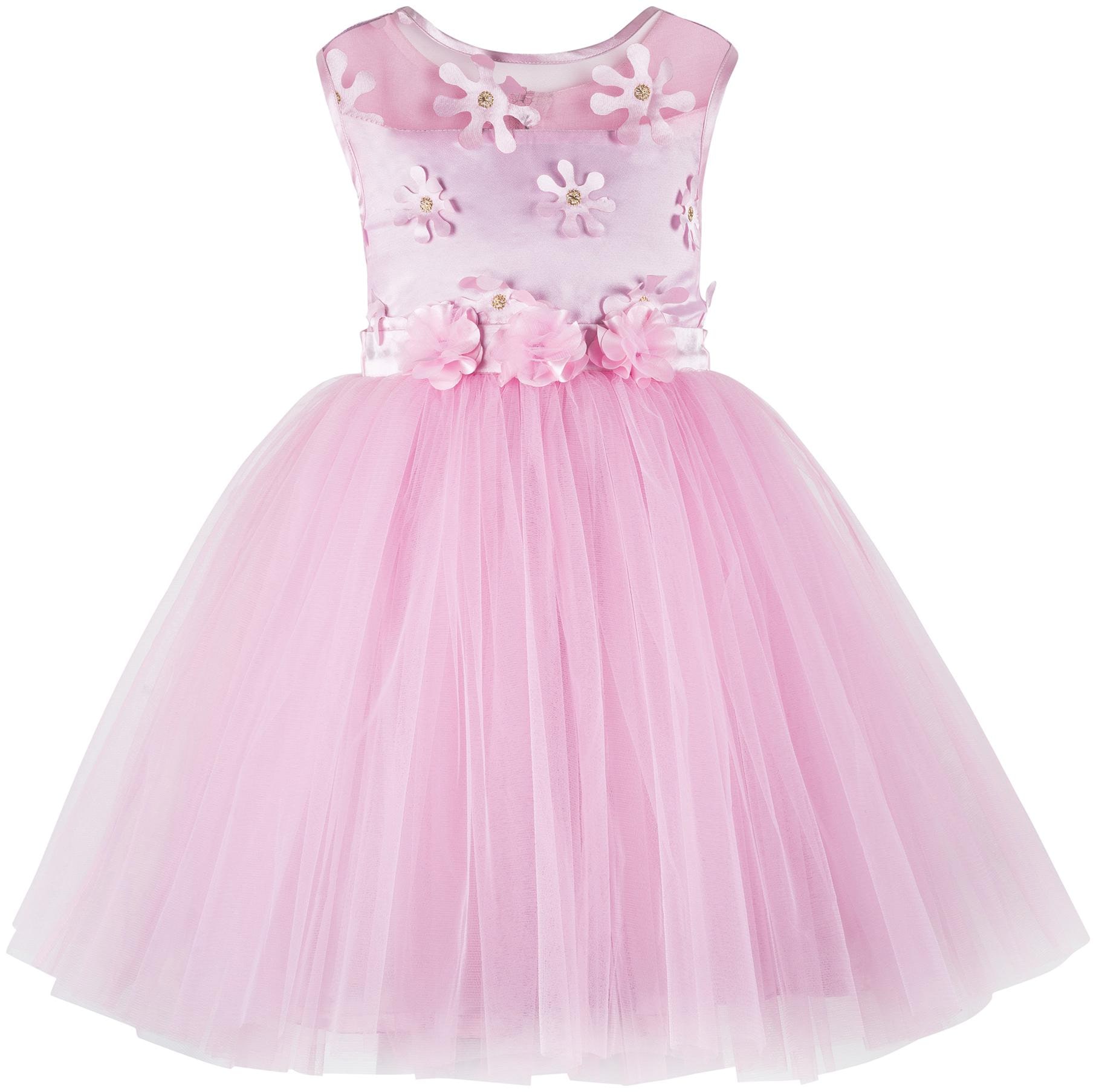 

Toy Balloon Pink Polyester Sleeveless Knee Length Princess Frock ( Pack of 1 )