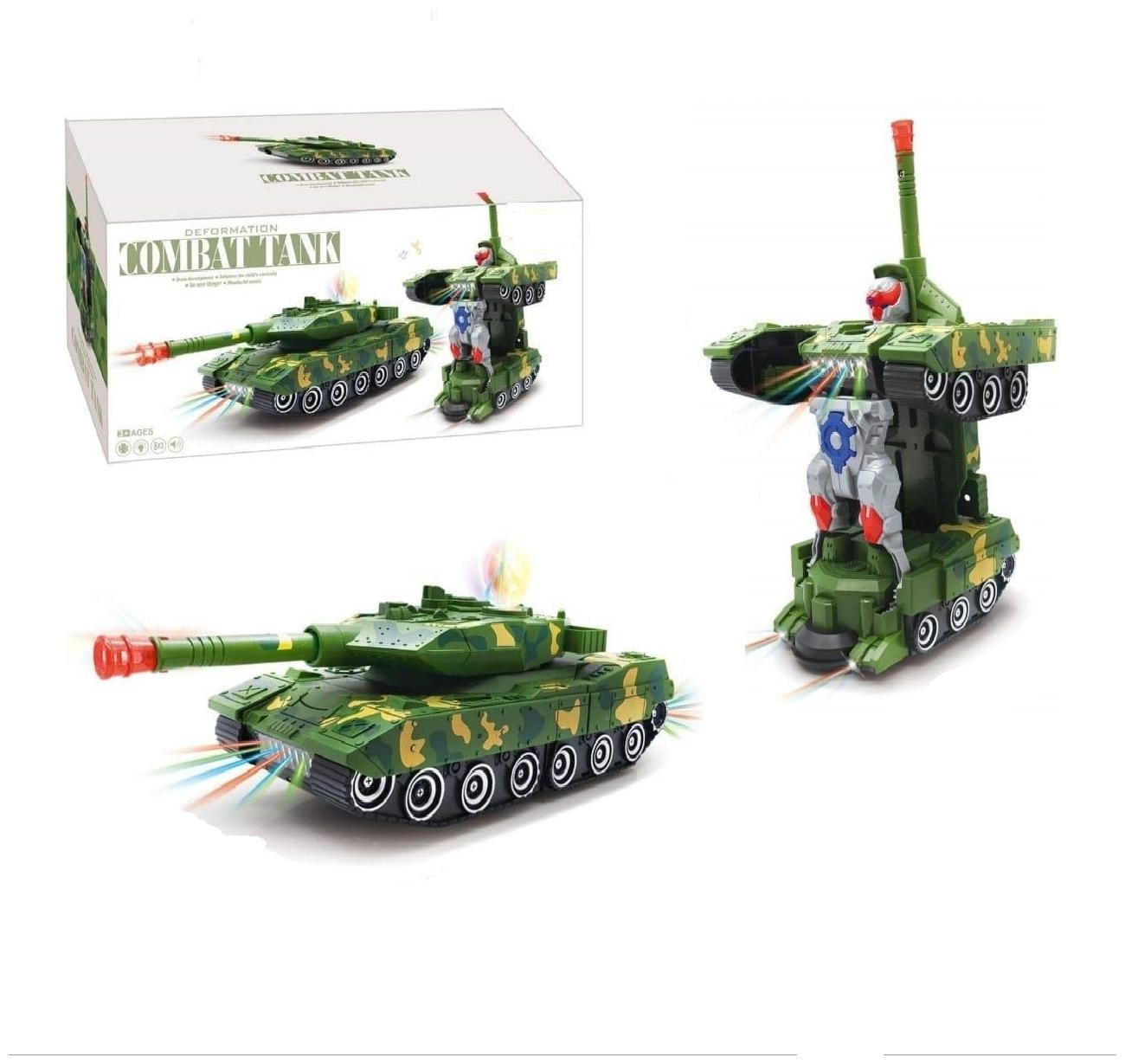 

Toyvala Musical Army Tank Convert into Robot for Kids