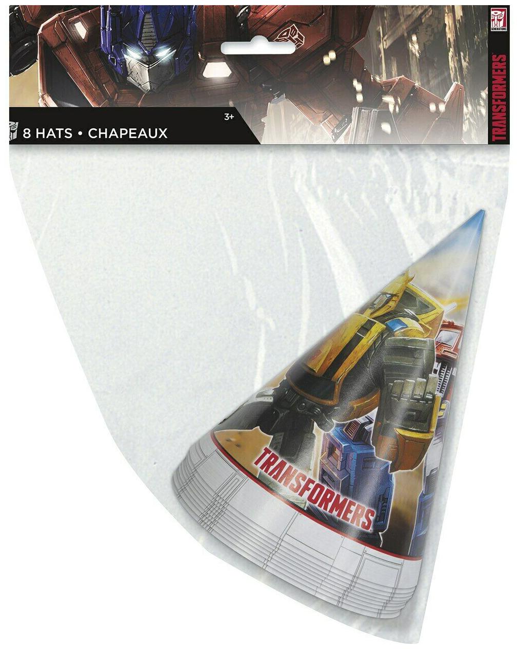 

Transformers Paper Party Hats - (8 Per Package)