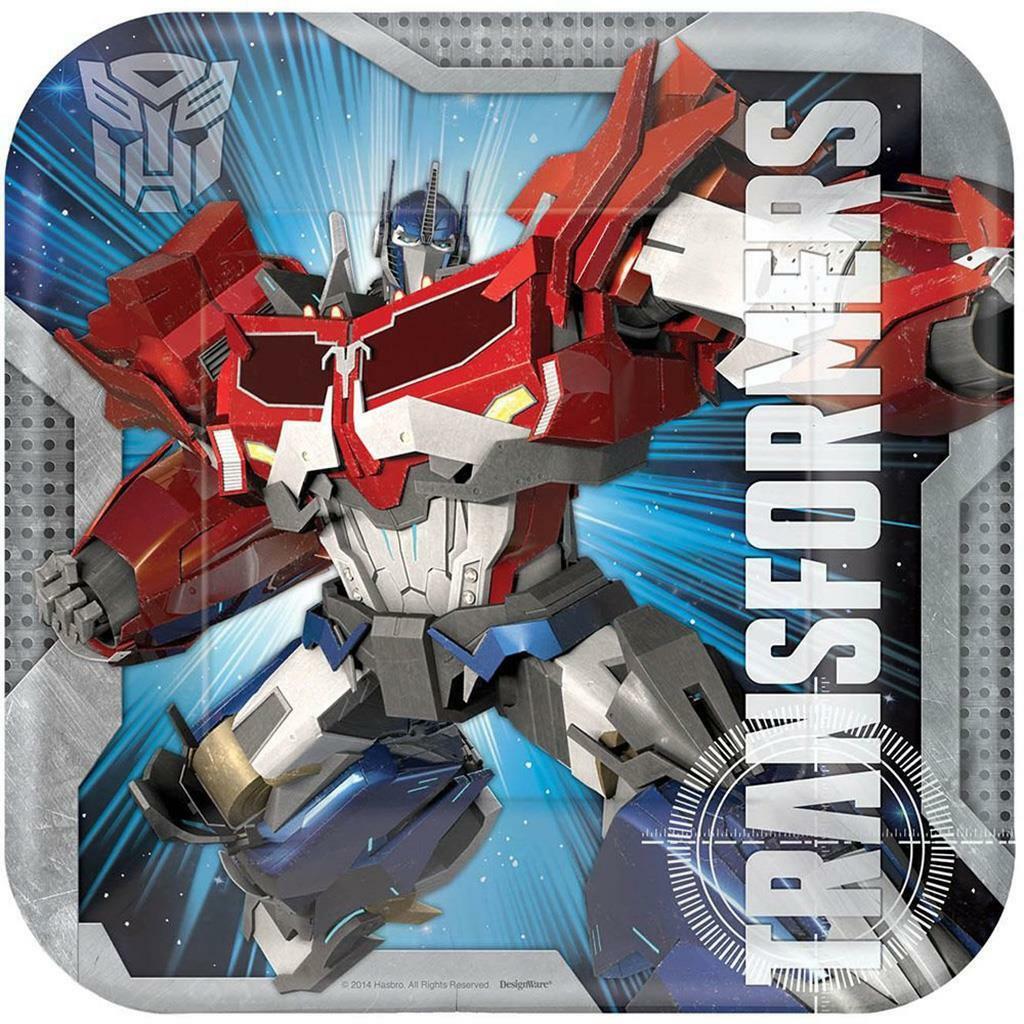 

Transformers 4 Core Lunch Plates 8 Per Package Birthday Party Supplies Amscan