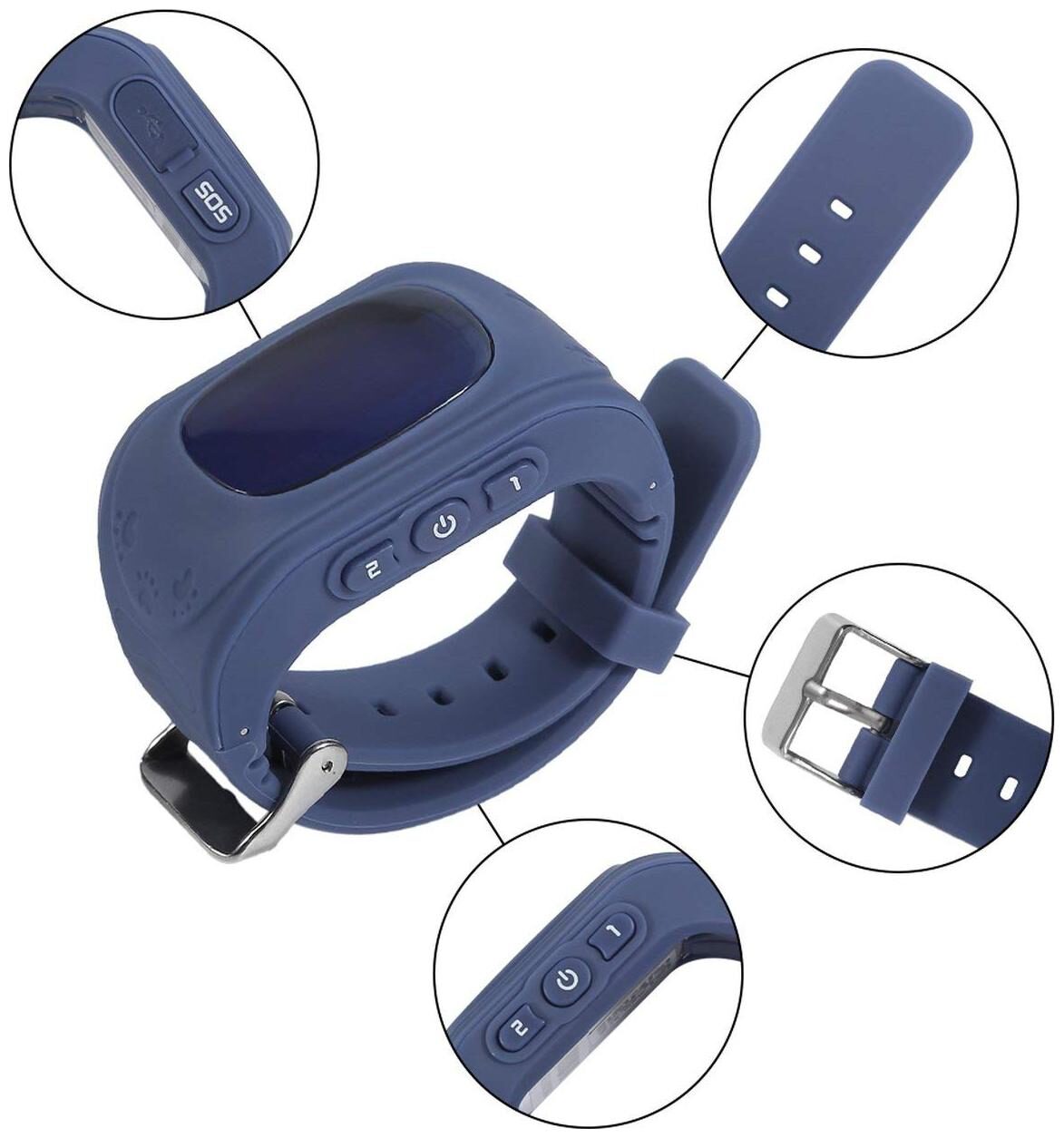 

TSV Children GPS Tracker Satellite Monitor SOS Phone Call Smart Watch Android Q50 for All Redmi Smartphone