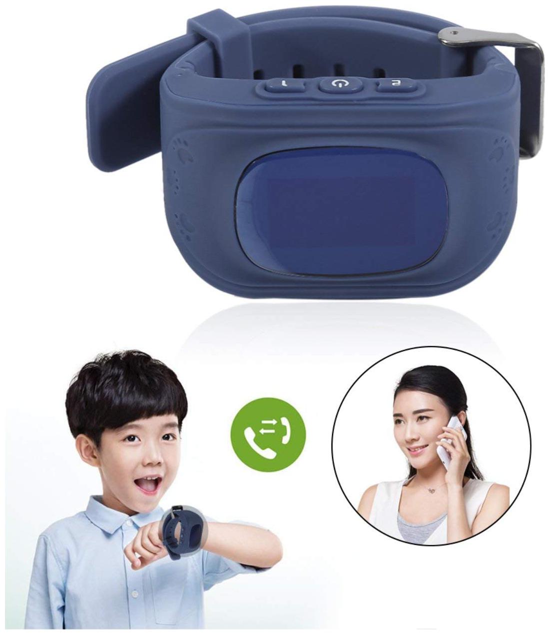 

TSV Q50 Childguard ABS Trcaker Kids GPS Mobile Tracker Watch Purple