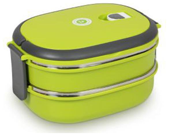 

Tuelip Homio Oval Two Layer Lunch Box 1 48L Inner Stainless Steel - Green