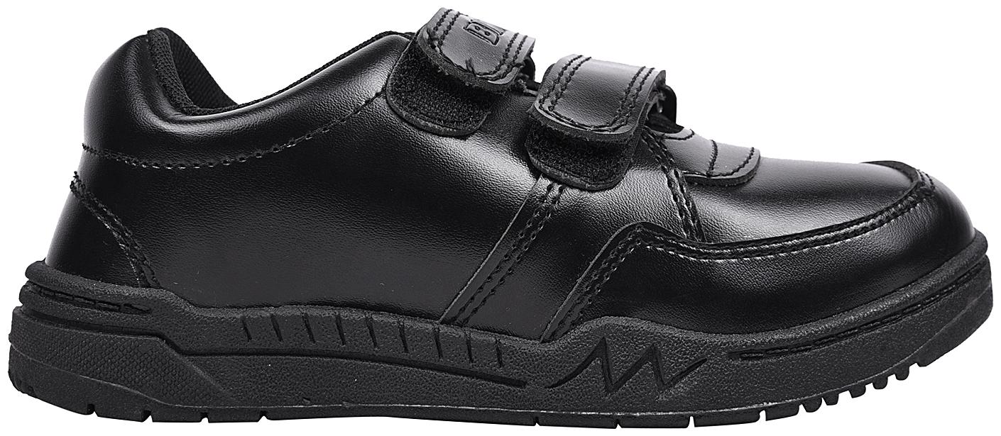 

Twin Birds Black Boys School Shoes