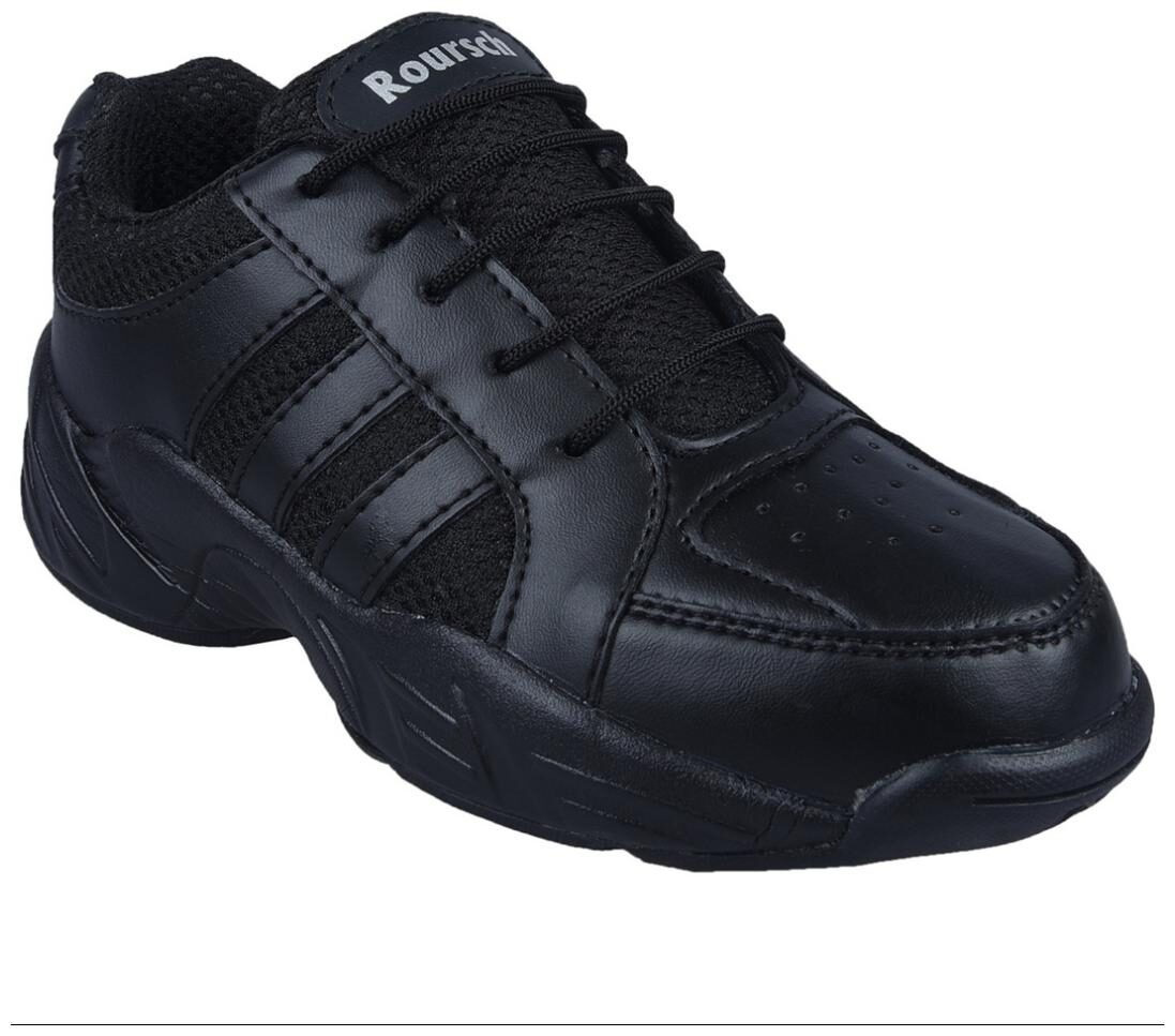 

Twin Kids Roursch Childrenblack lacing lt wtschool shoes TRH-36011for boys and girls