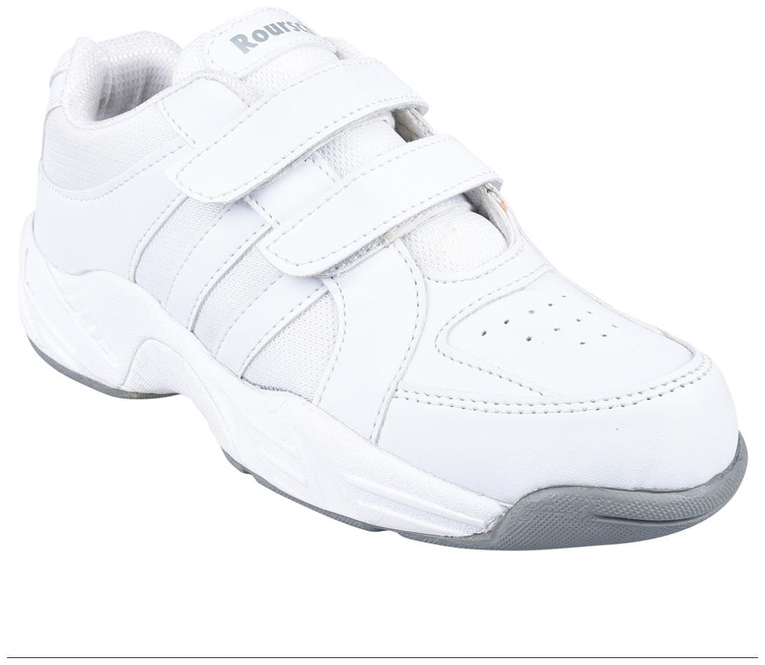 

Twin Kids Roursch school uniform shoe TRH-41010- white velcro for boys and girls( unisex)