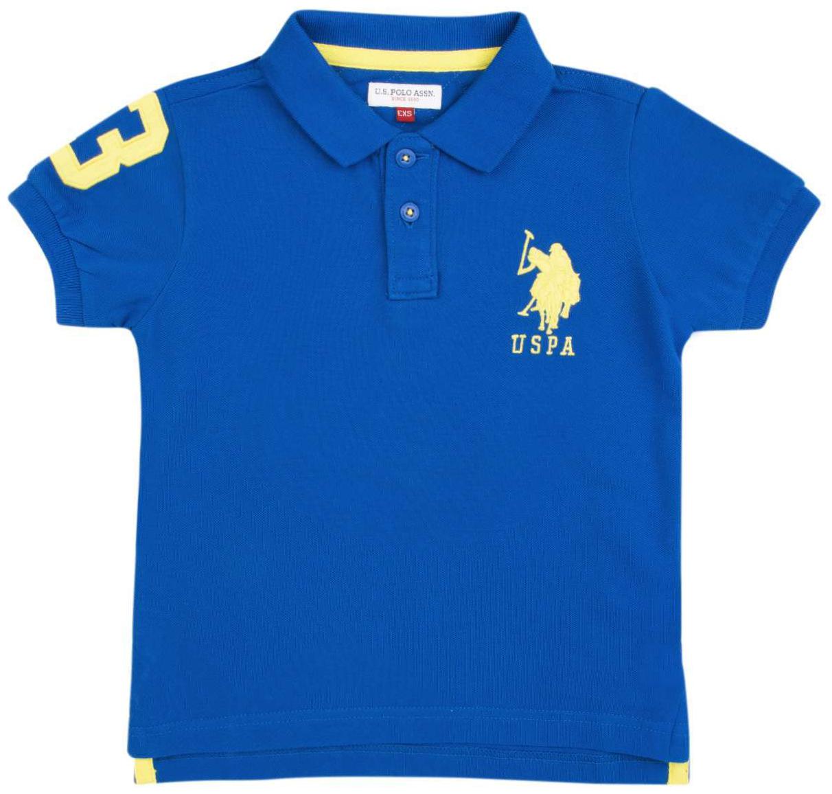

U S Polo Assn Boy Cotton Solid T-shirt - Blue