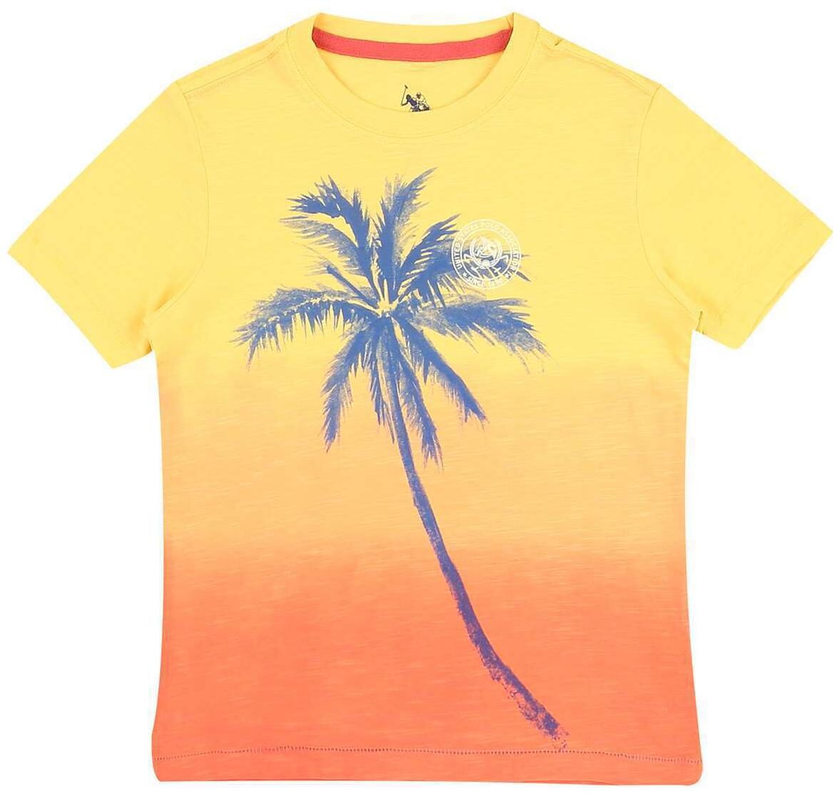 

U S Polo Assn Boy Cotton Tie dye T-shirt - Yellow