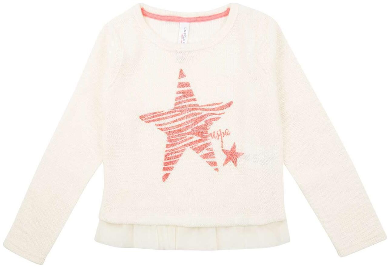 

U S Polo Assn Girl Acrylic Solid Top - White