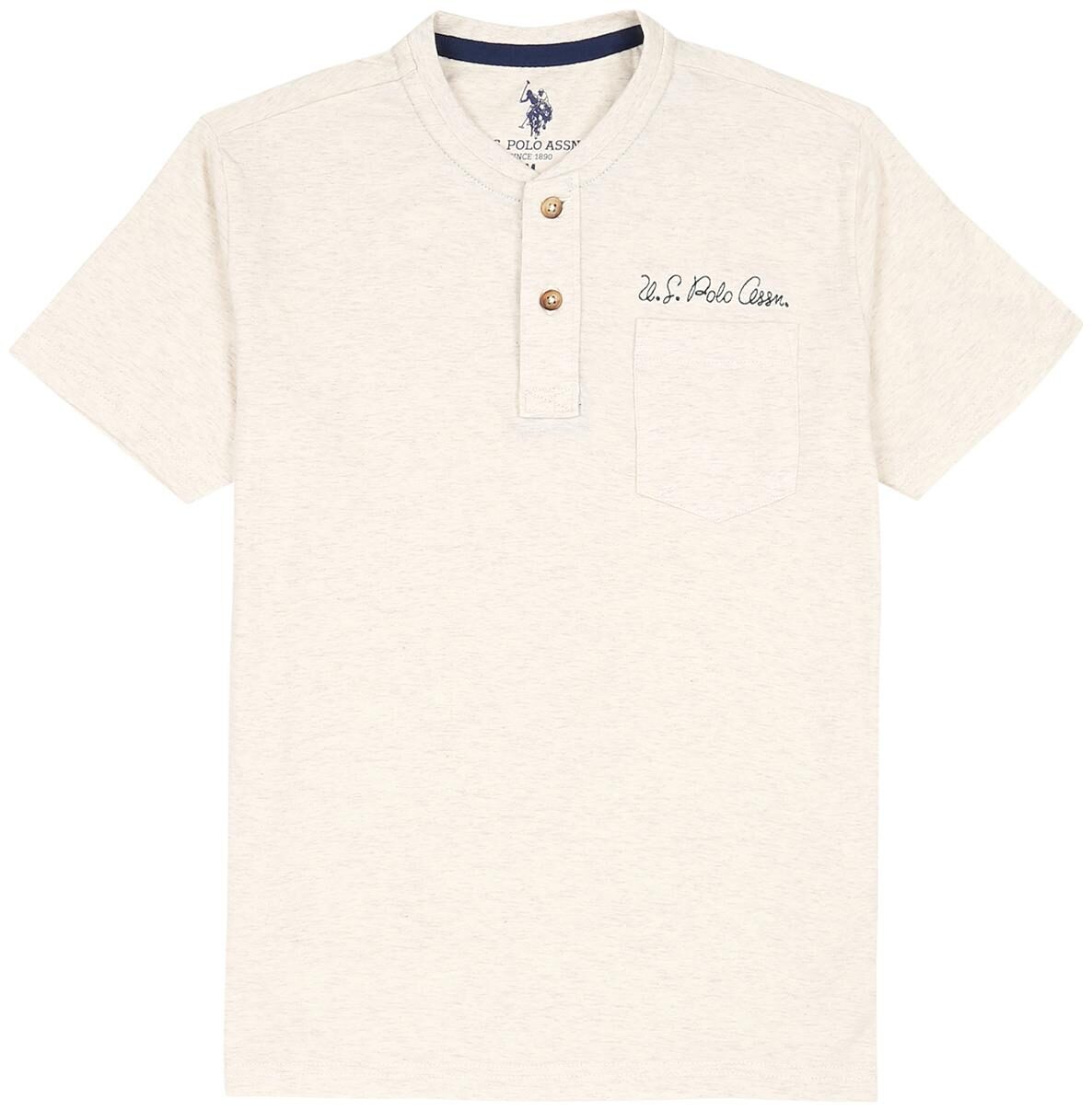 

U S Polo Assn Boy Cotton Solid T-shirt - White