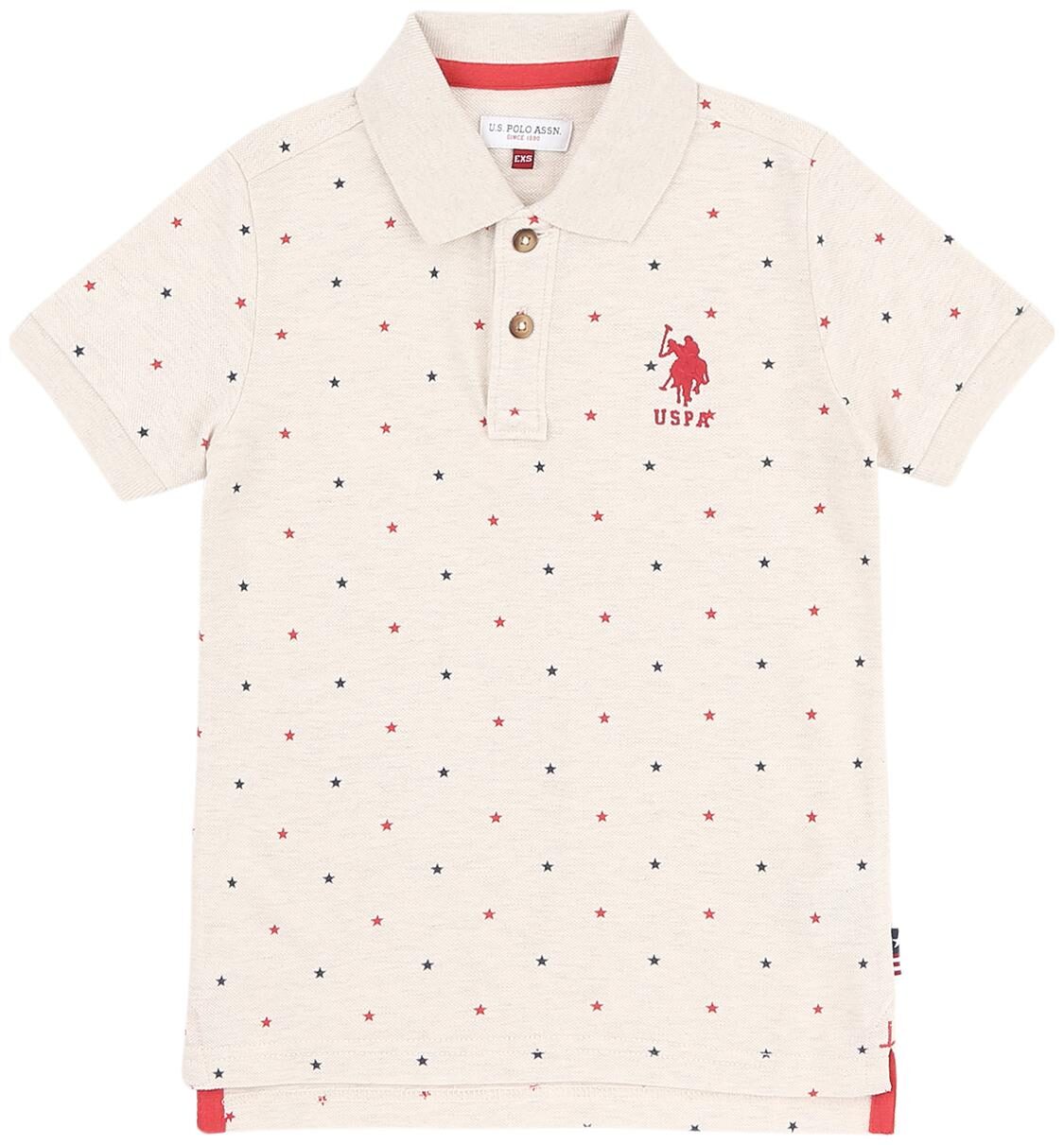 

U S Polo Assn Boy Cotton Printed T-shirt - White