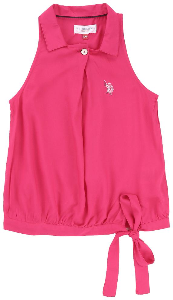 

U S Polo Assn Girl Rayon Solid Top - Pink