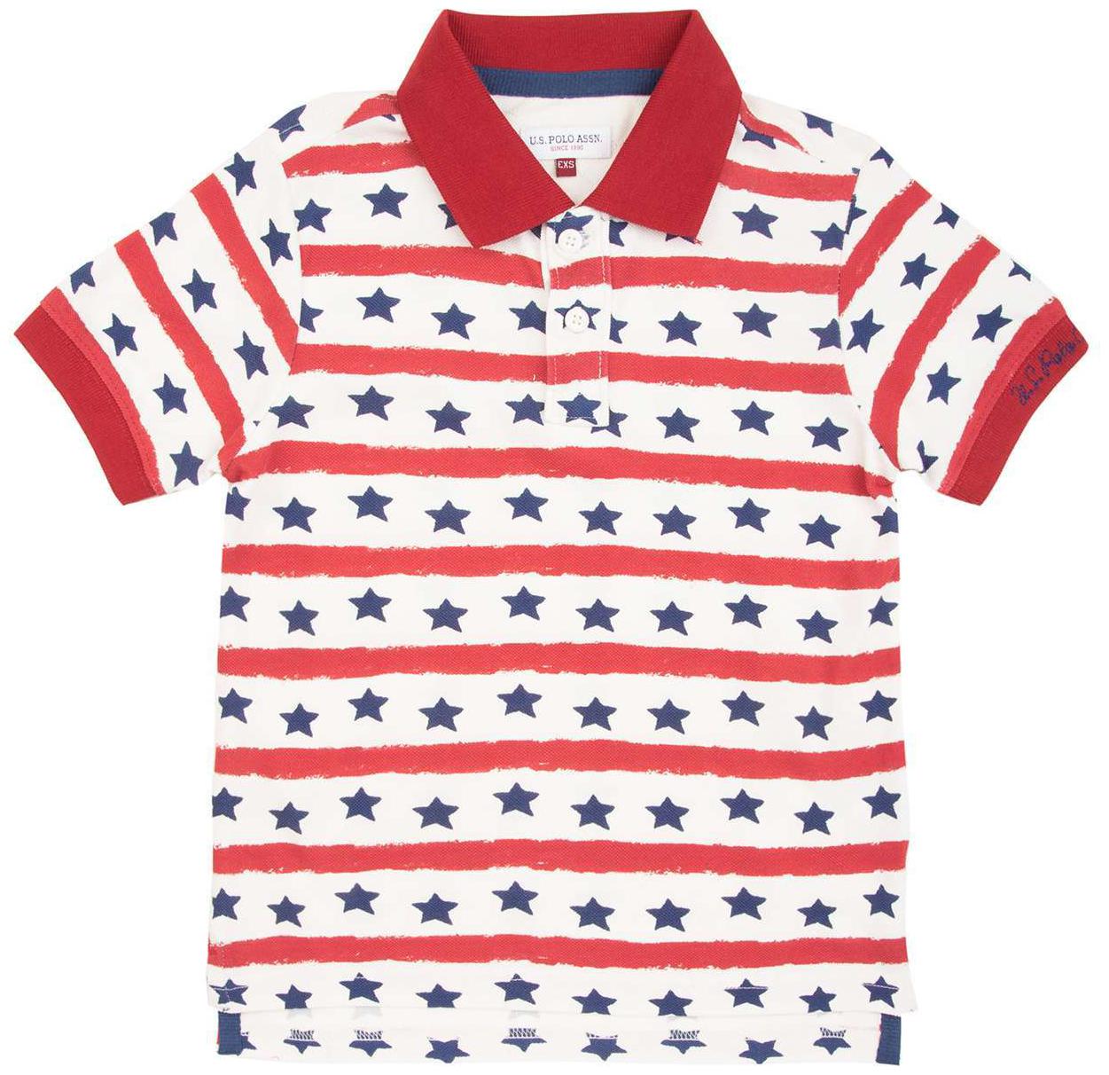 

U S Polo Assn Boy Cotton Printed T-shirt - White