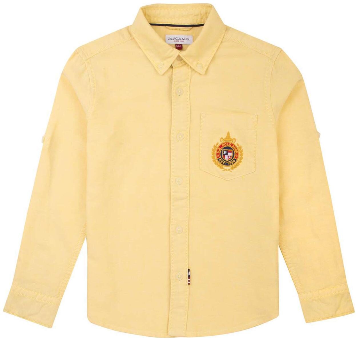 

U S Polo Assn Boy Cotton Solid Shirt Yellow